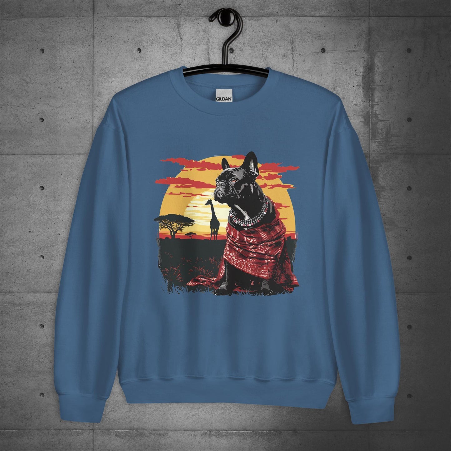 Enchanting Serengeti Frenchie - Unisex Sweater/Sweatshirt - Frenchie Emporium