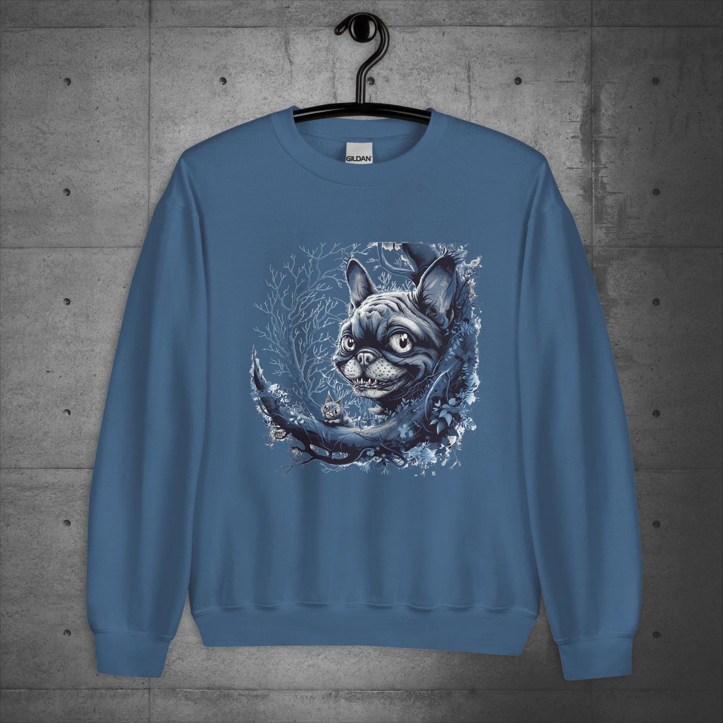 Cheshire Cat Frenchie - Unisex Sweatshirt - Frenchie Emporium