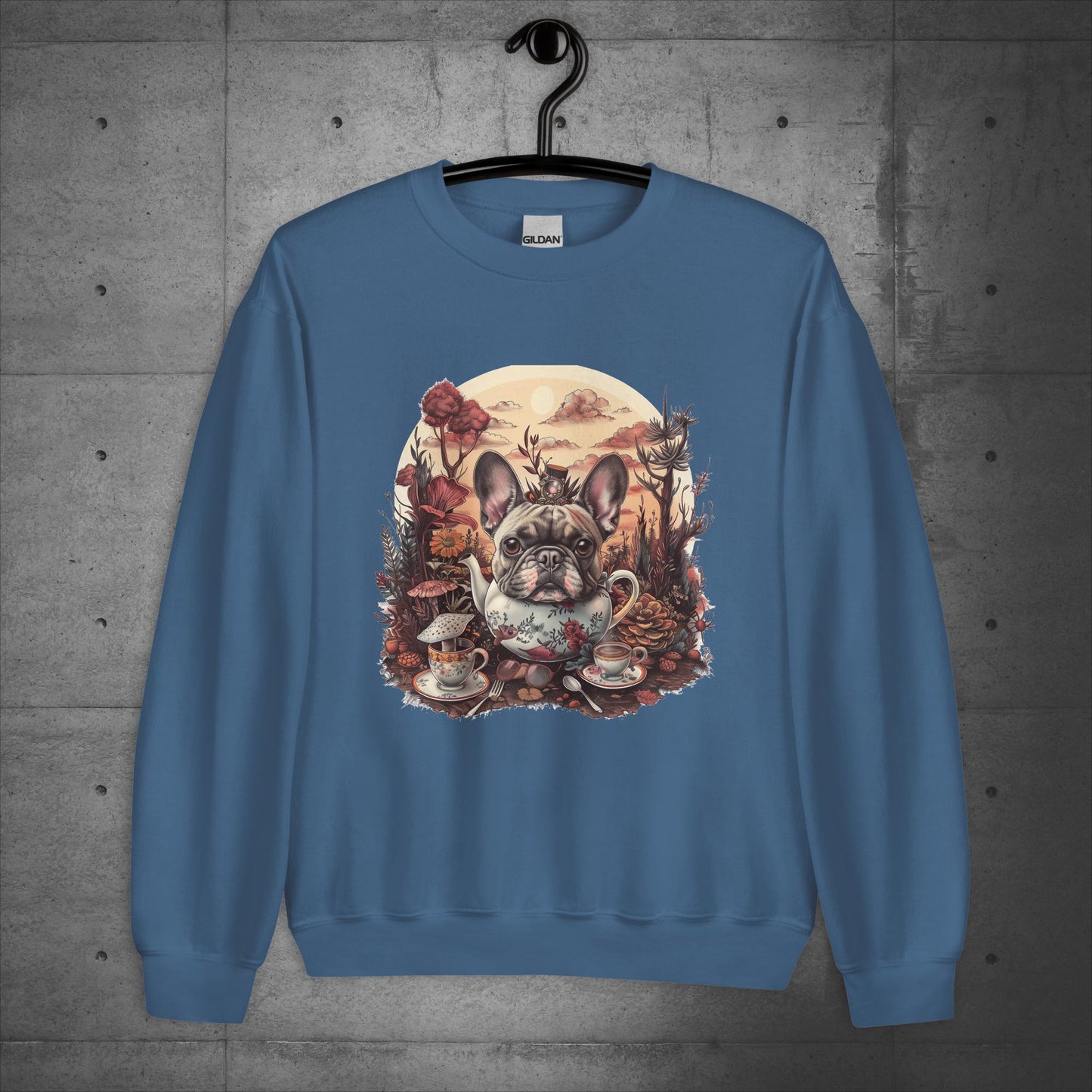 Frenchie Tea Party - Unisex Sweatshirt - Frenchie Emporium