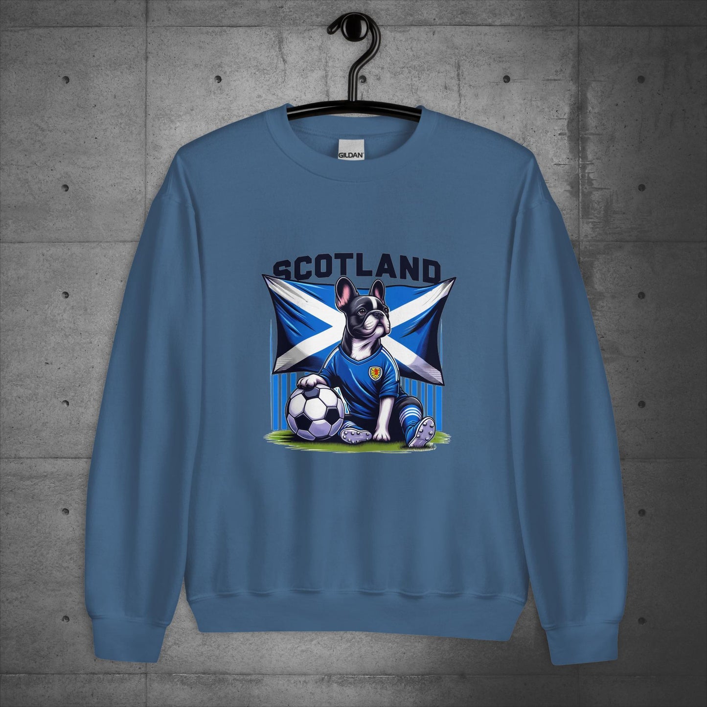 Frenchie Scotland Football Fan - Unisex Sweater / Sweatshirt - Frenchie Emporium