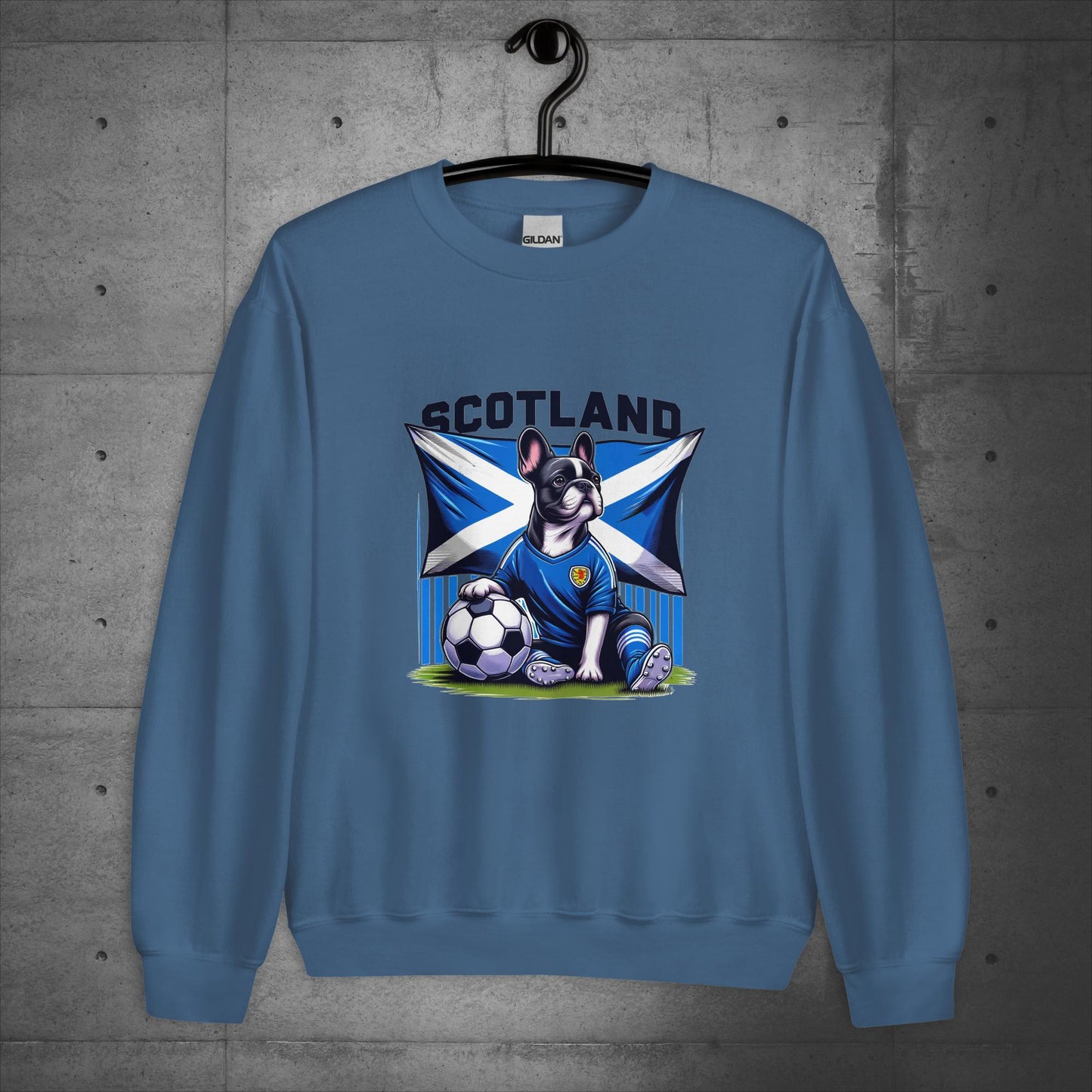Frenchie Scotland Football Fan - Unisex Sweater / Sweatshirt