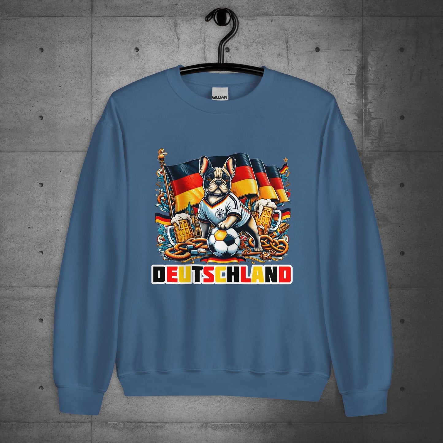 Frenchie Deutschland Football Fan - Unisex Sweater / Sweatshirt - Frenchie Emporium