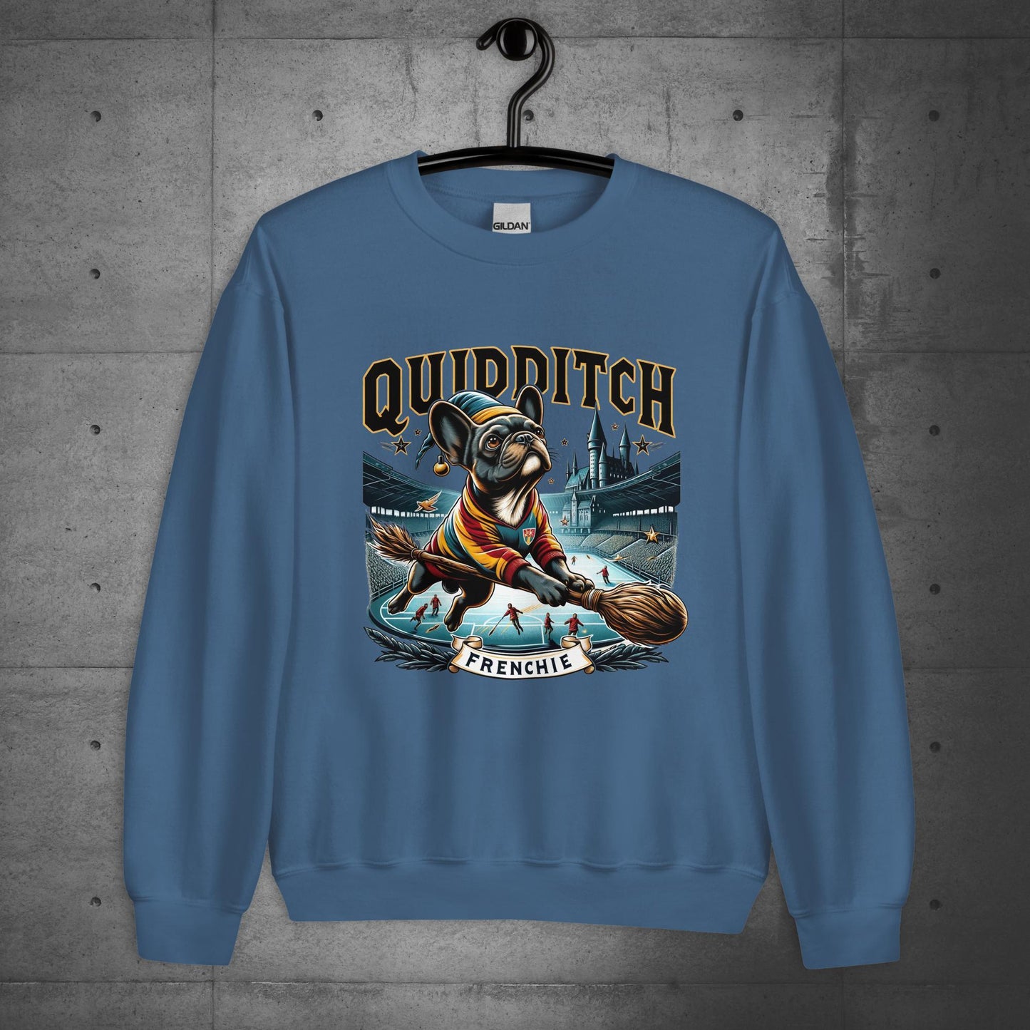 Unisex "Quidditch Frenchie" Sweater/Sweatshirt - Frenchie Emporium