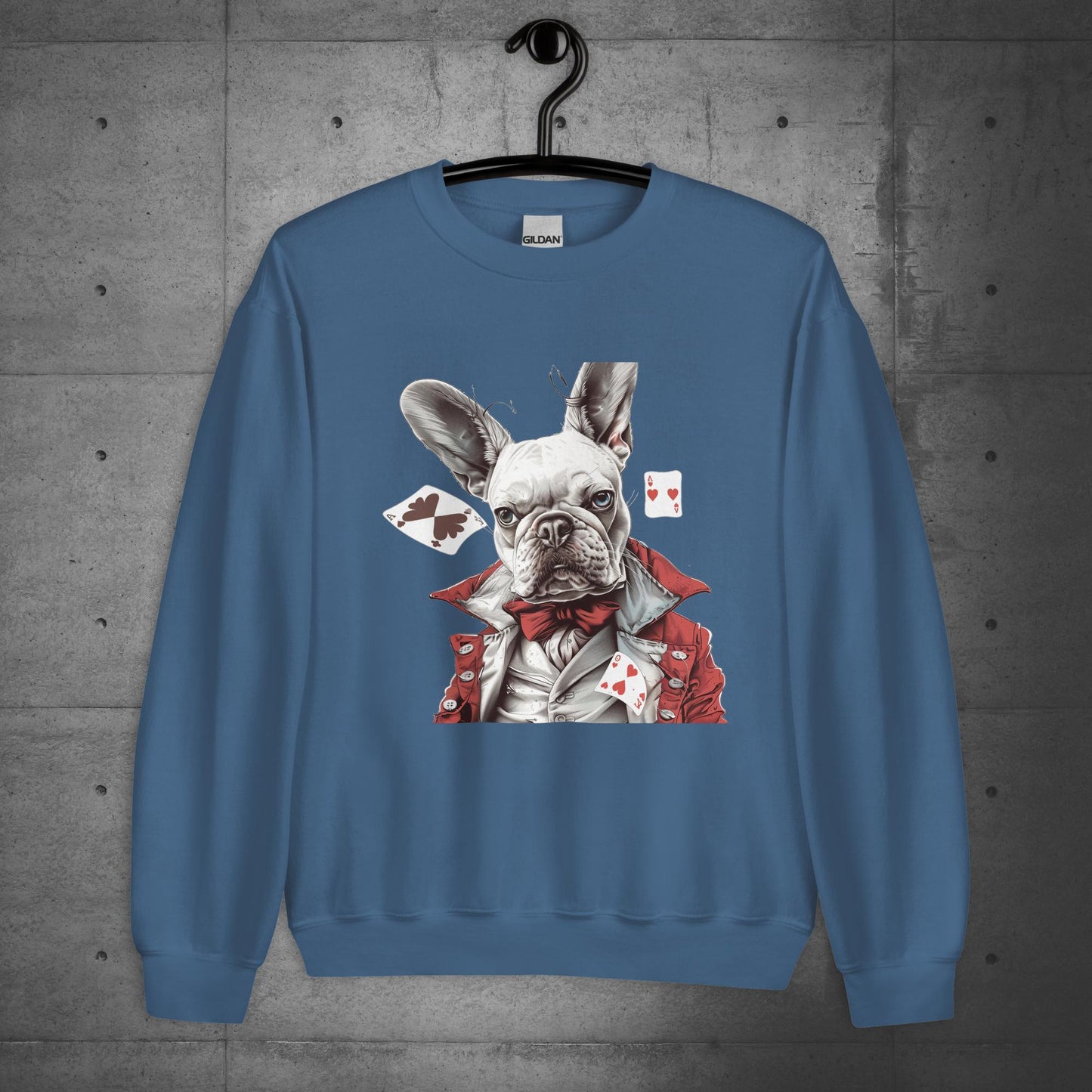 "Player of the cards" French Bulldog - Unisex Sweatshirt - Frenchie Emporium