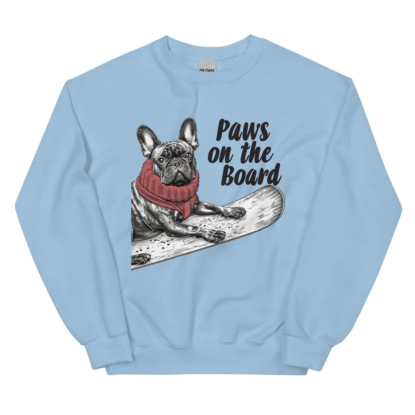 Paws on the Board Frenchie Unisex Sweatshirt - Frenchie Emporium