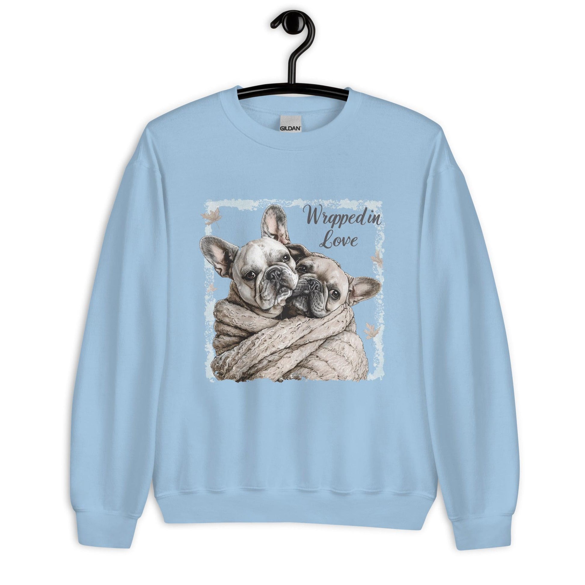"Wrapped in Love" - Unisex Sweatshirt - Frenchie Emporium