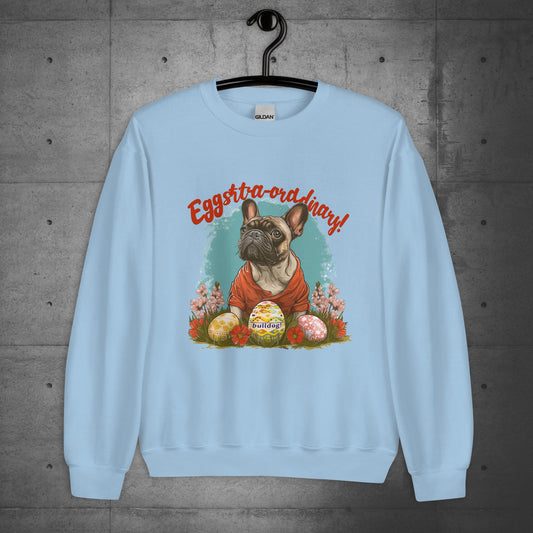 French Bulldog Eggstraordinary Unisex Sweatshirt