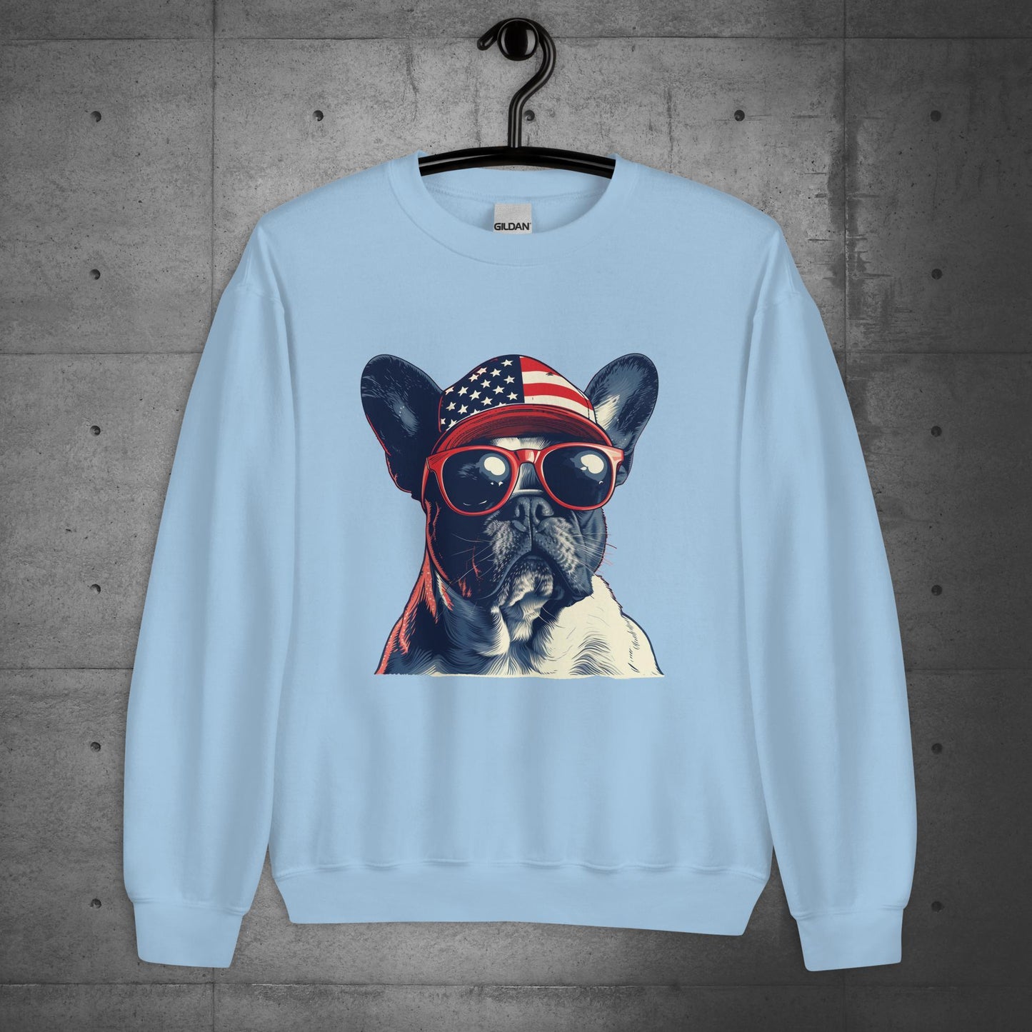 Frenchie Unisex Sweatshirt- Pride of America - Frenchie Emporium