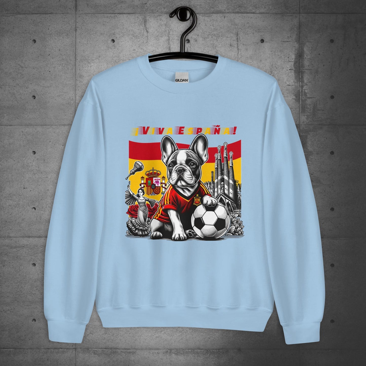 Frenchie Unisex Sweatshirt Spanish Futbolista - Frenchie Emporium