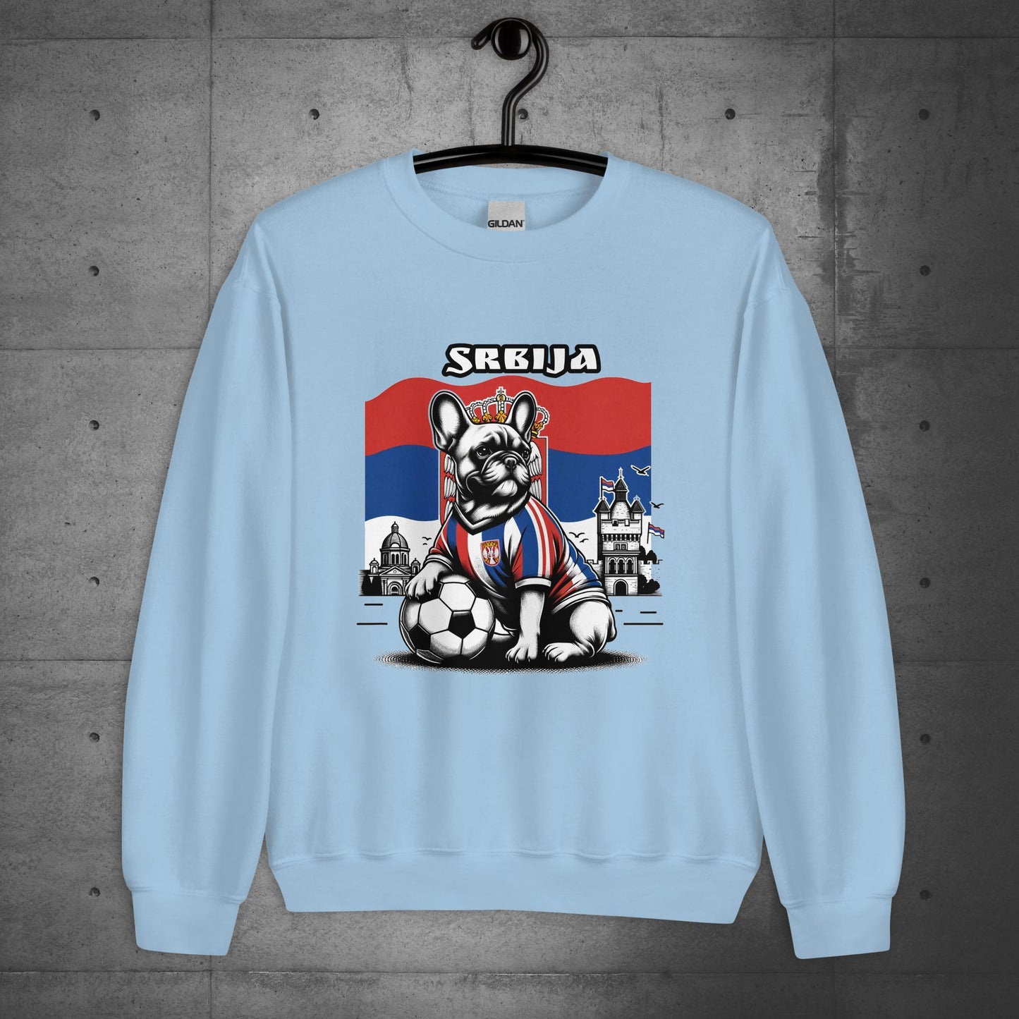 Frenchie Serbia Football Unisex Sweater/Sweatshirt - Frenchie Emporium