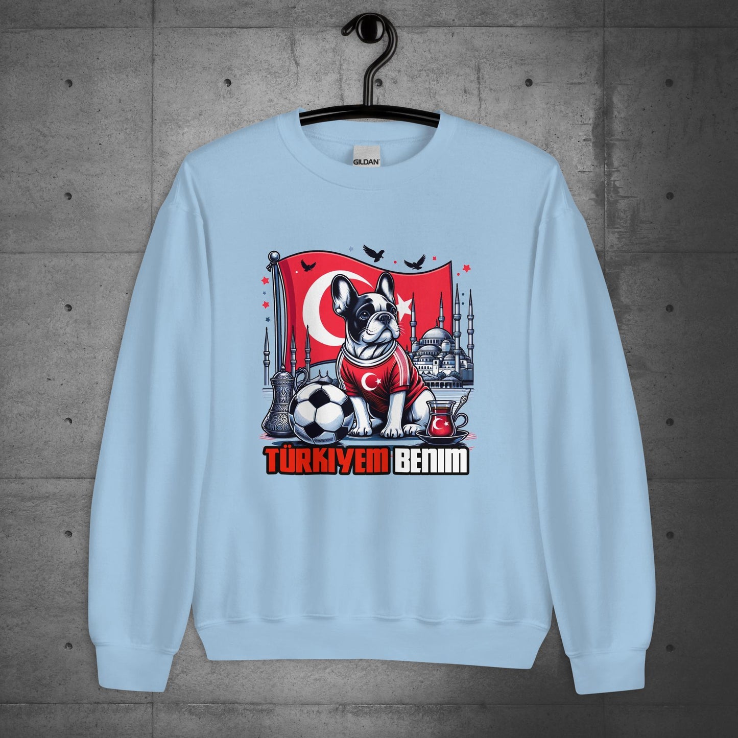 Frenchie Türkiye Football Unisex Sweatshirt - Frenchie Emporium