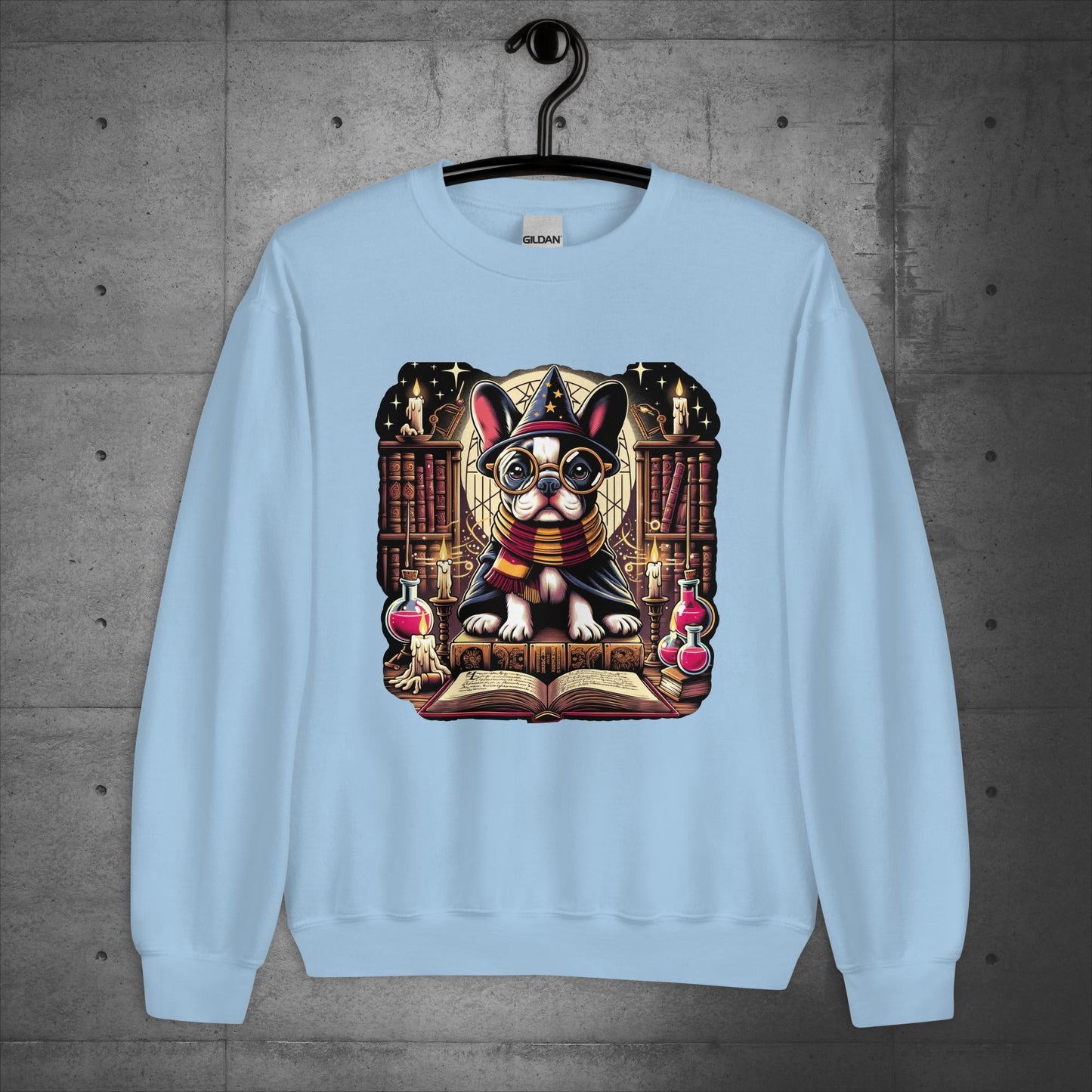 Unisex "Frenchie Wizard's Apprentice" Sweater/Sweatshirt - Frenchie Emporium