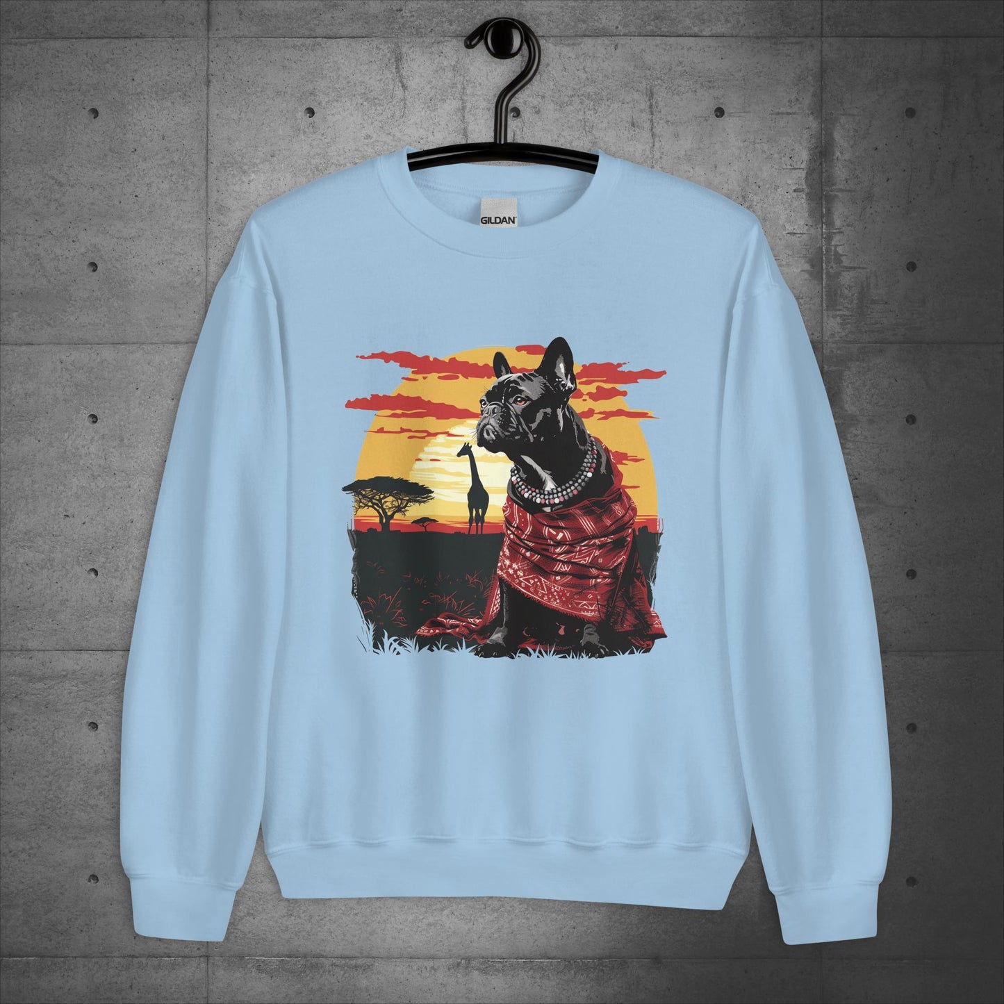 Enchanting Serengeti Frenchie - Unisex Sweater/Sweatshirt - Frenchie Emporium