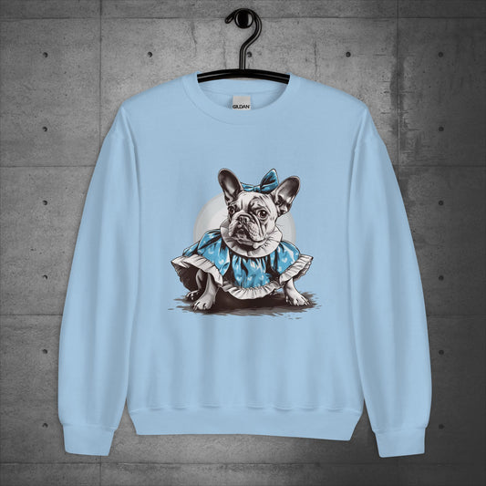 Alice in Wonderland Frenchie - Unisex Sweatshirt - Frenchie Emporium