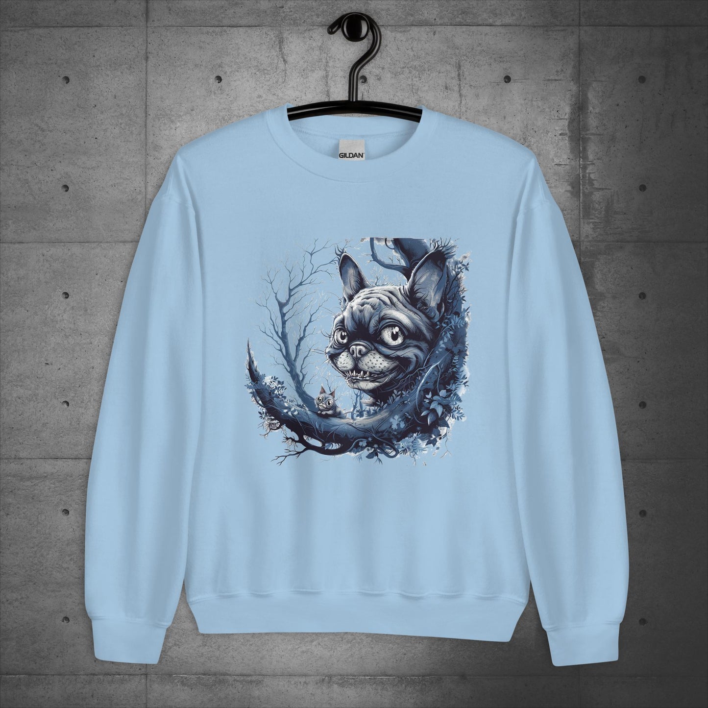Cheshire Cat Frenchie - Unisex Sweatshirt - Frenchie Emporium