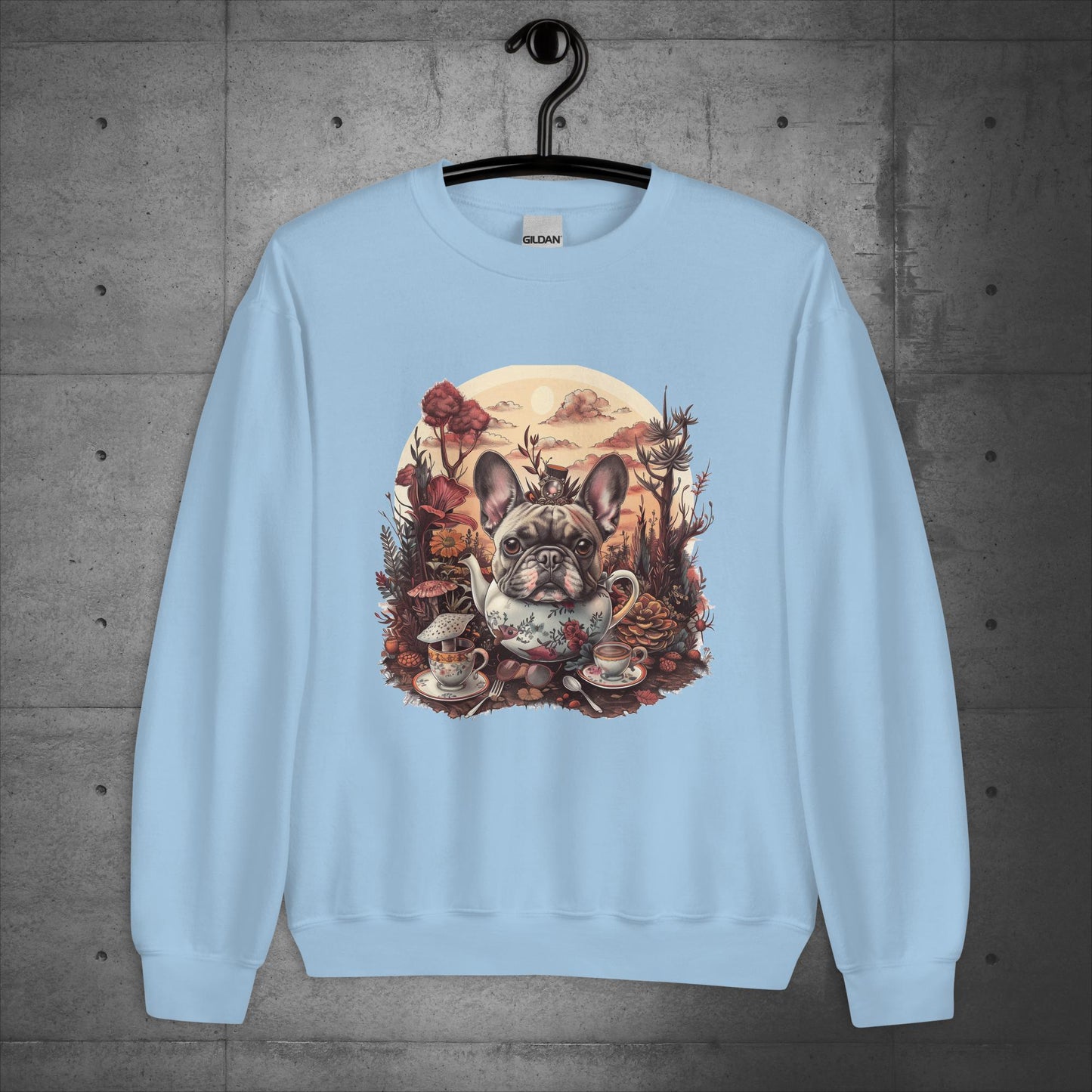 Frenchie Tea Party - Unisex Sweatshirt - Frenchie Emporium