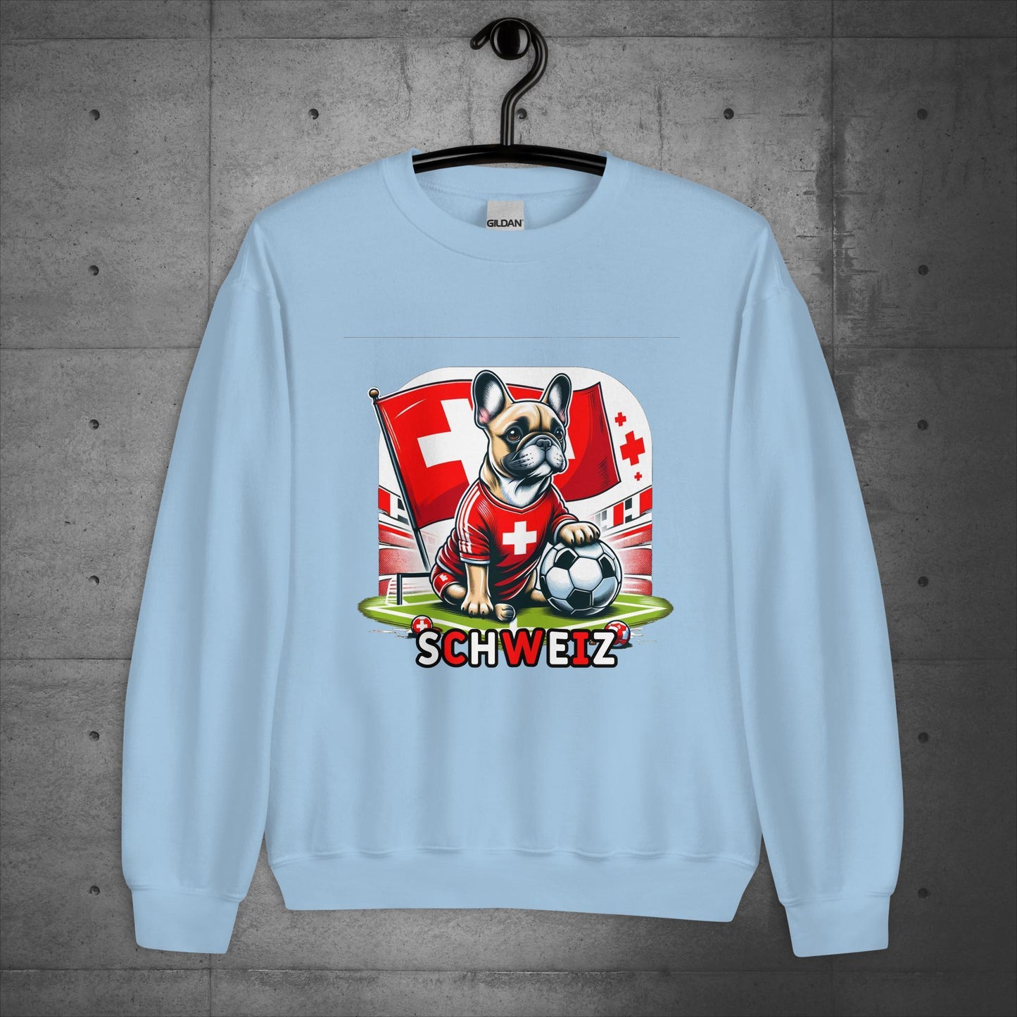 Frenchie Schweiz Football Fan - Unisex Sweater / Sweatshirt - Frenchie Emporium