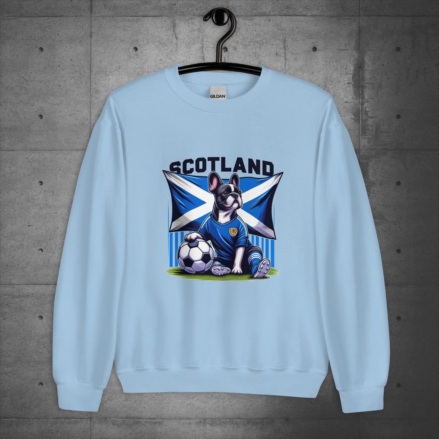 Frenchie Scotland Football Fan - Unisex Sweater / Sweatshirt - Frenchie Emporium