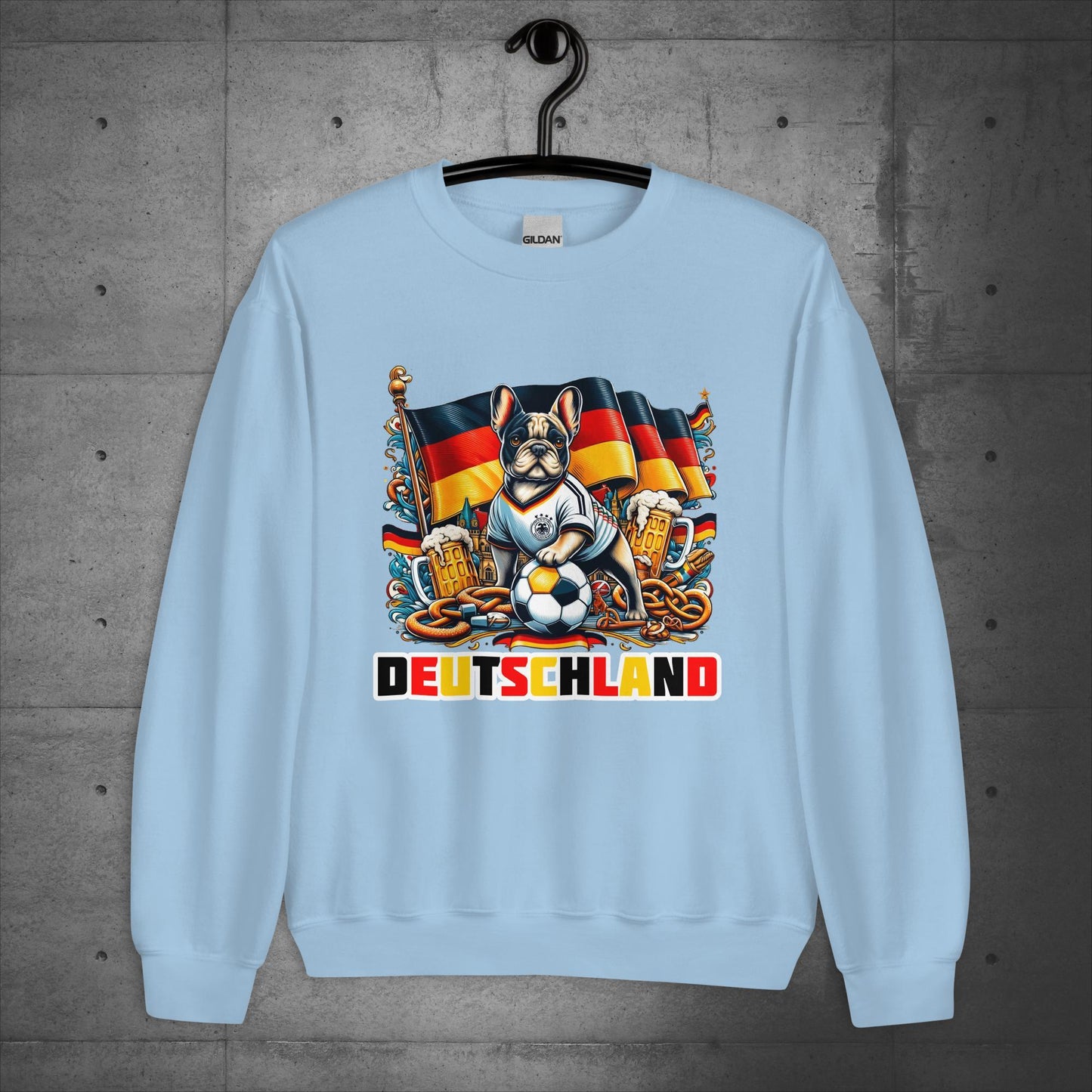 Frenchie Deutschland Football Fan - Unisex Sweater / Sweatshirt - Frenchie Emporium