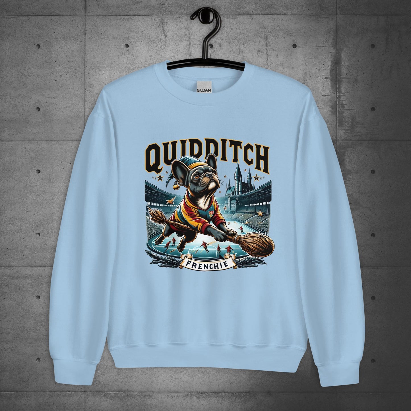Unisex "Quidditch Frenchie" Sweater/Sweatshirt - Frenchie Emporium