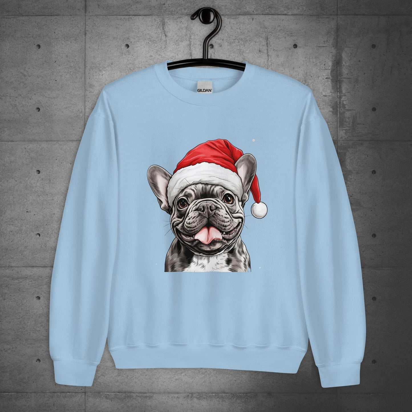 French Bulldog "Santa Paw" - Unisex Christmas Sweater/Sweatshirt - Frenchie Emporium