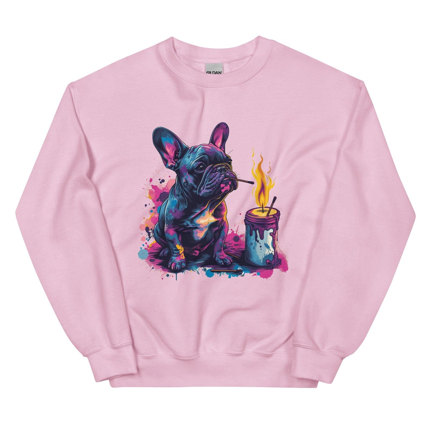 "Light My Fire French Bulldog" - Unisex Sweatshirt - Frenchie Emporium