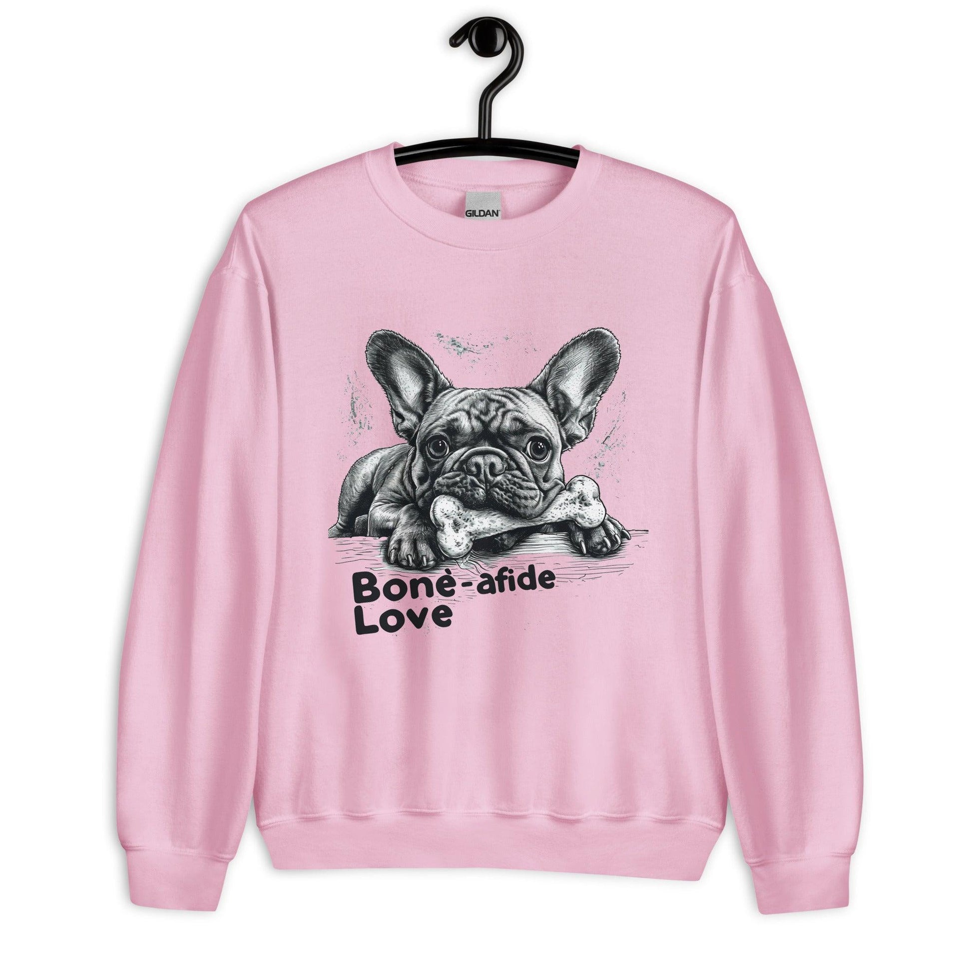 "Bone-afide Love" Unisex Sweatshirt - Frenchie Emporium