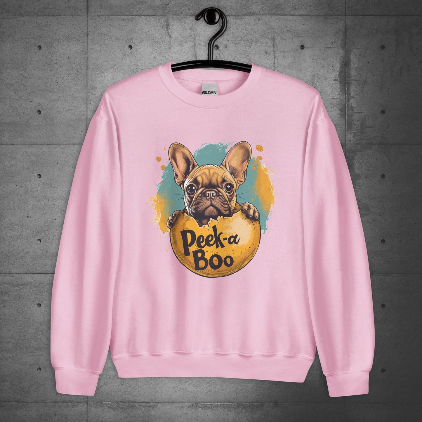 "Peek-a-Boo Frenchie" - Unisex Sweatshirt - Frenchie Emporium