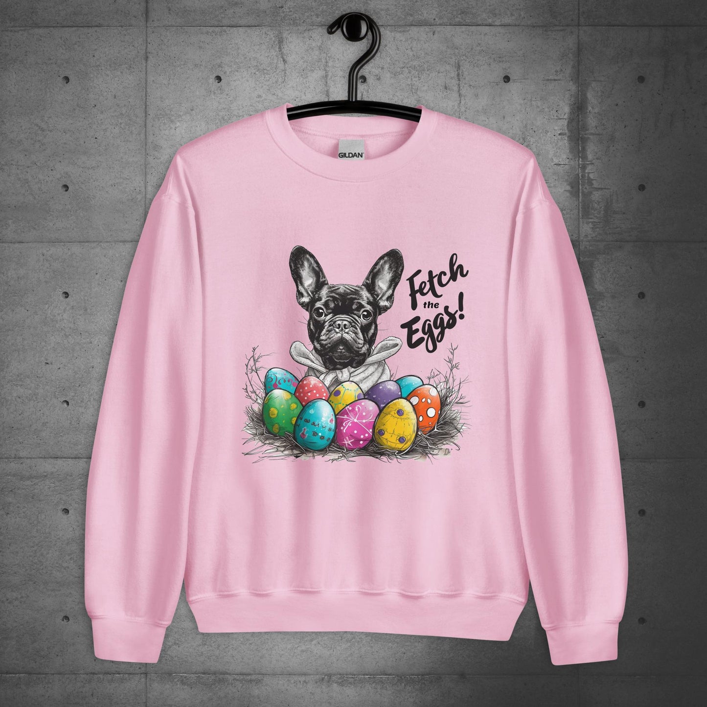 French Bulldog Fetch The Eggs Unisex Sweatshirt - Frenchie Emporium