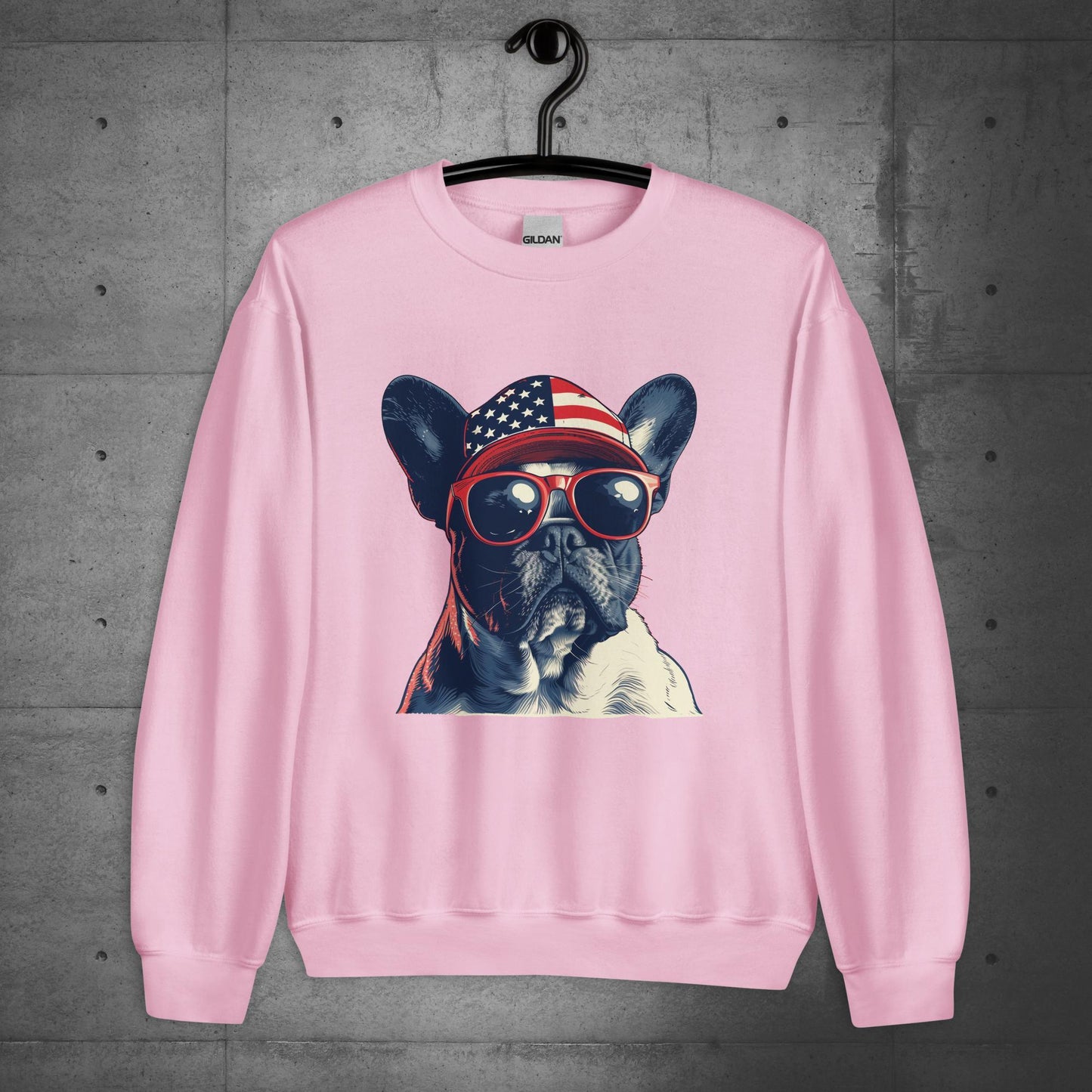 Frenchie Unisex Sweatshirt- Pride of America - Frenchie Emporium