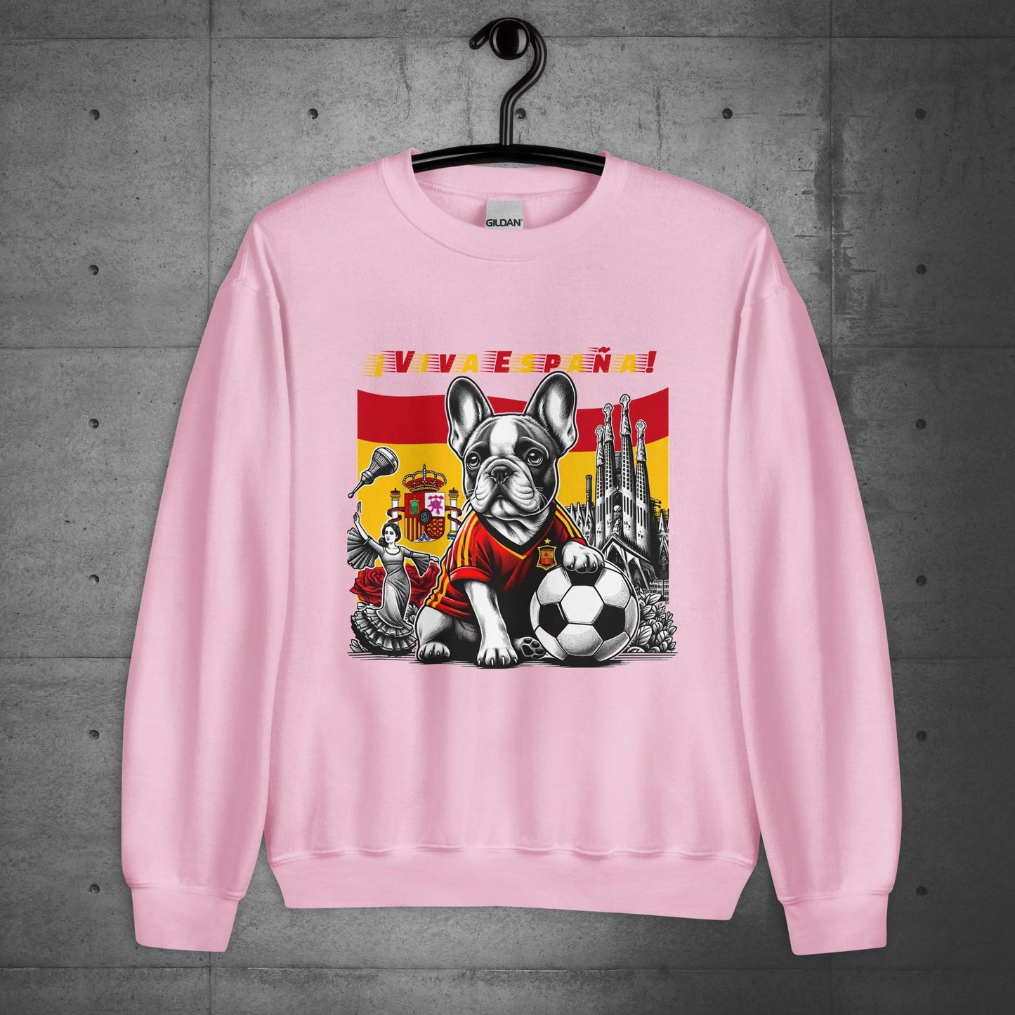 Frenchie Unisex Sweatshirt Spanish Futbolista - Frenchie Emporium