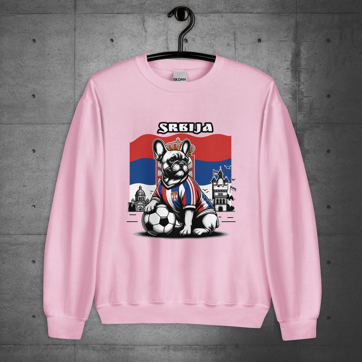 Frenchie Serbia Football Unisex Sweater/Sweatshirt - Frenchie Emporium