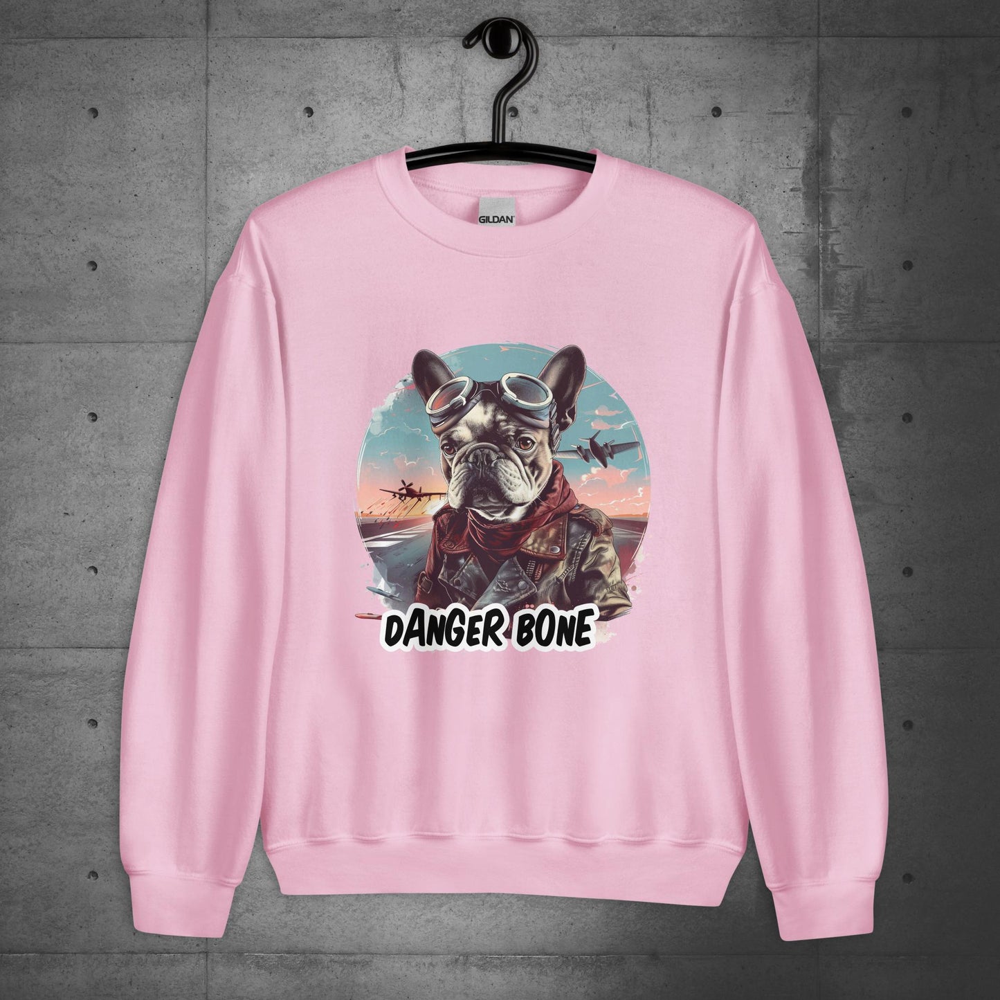 Frenchie Danger Bone Unisex Sweatshirt - Frenchie Emporium