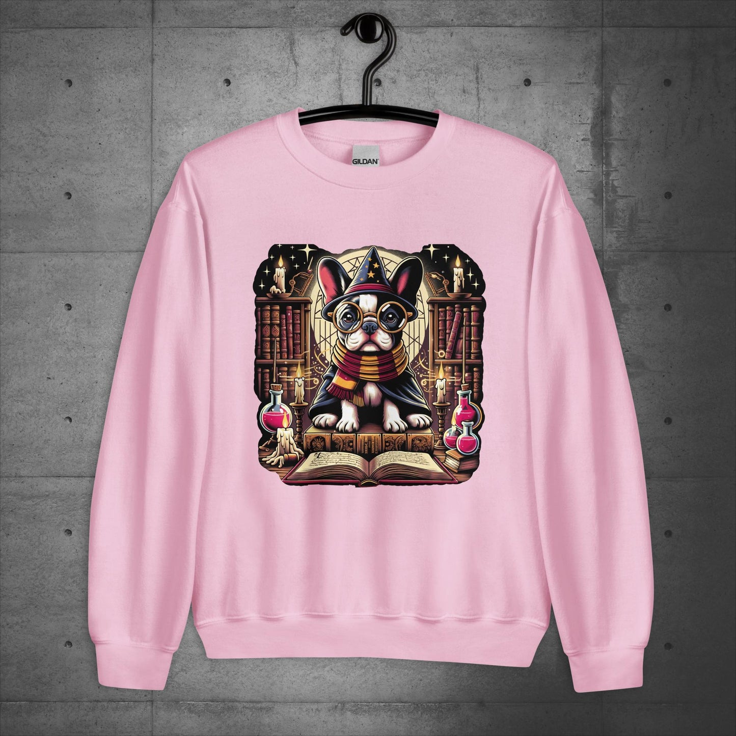 Unisex "Frenchie Wizard's Apprentice" Sweater/Sweatshirt - Frenchie Emporium