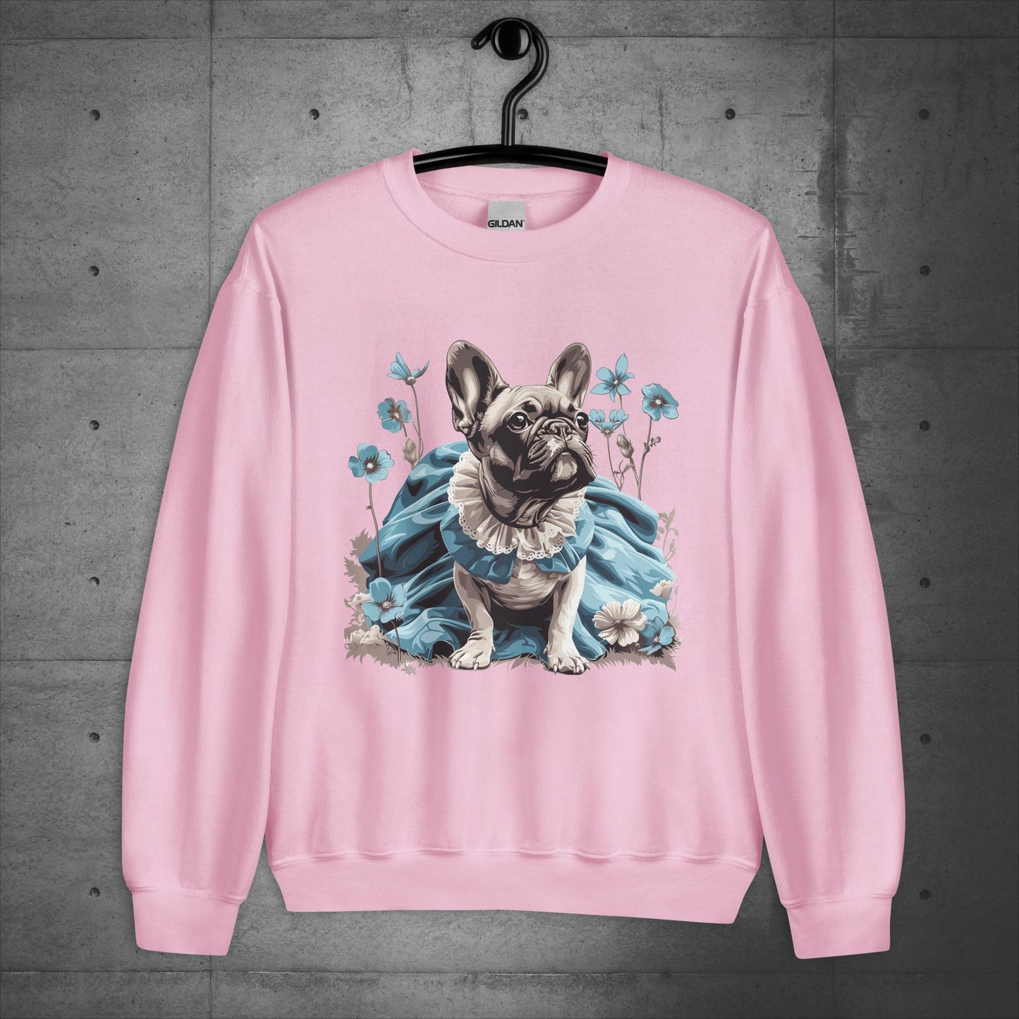 French Bulldog Alice in Wonderland Frenchie - Unisex Sweater/Sweatshirt: - Frenchie Emporium