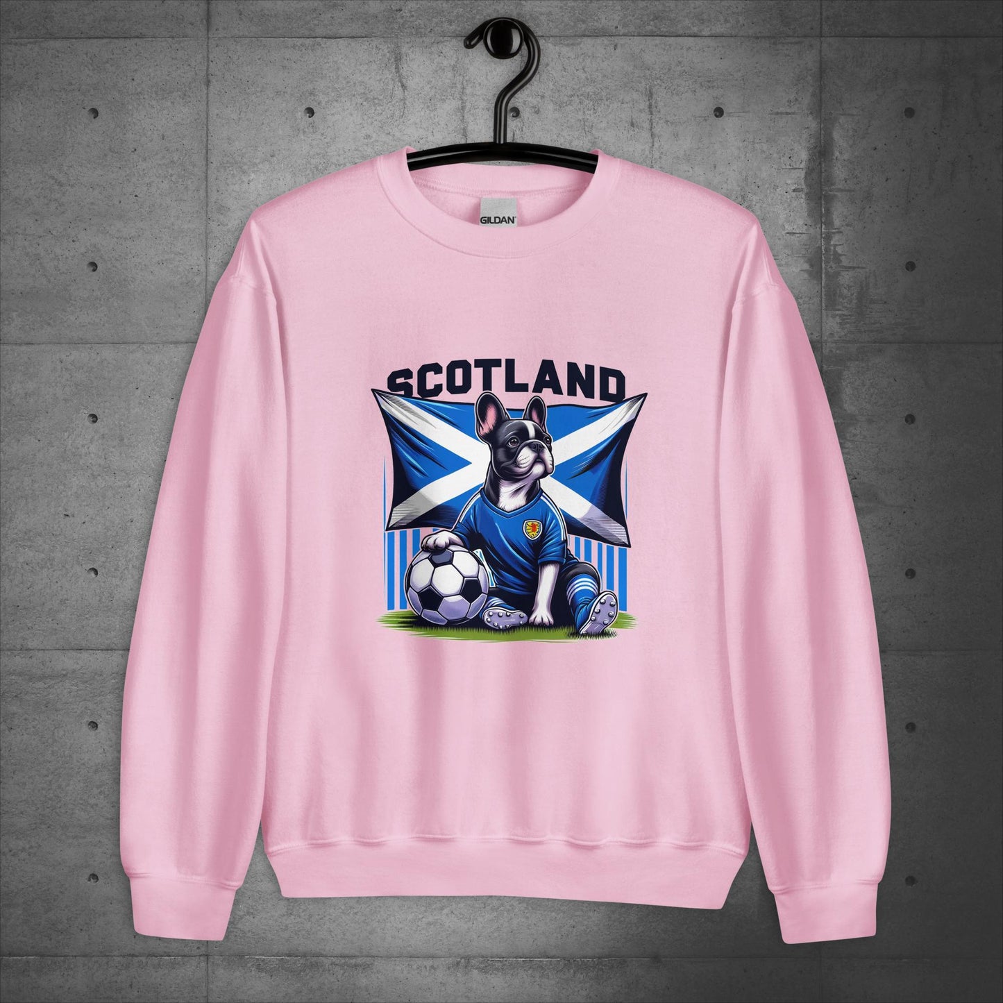 Frenchie Scotland Football Fan - Unisex Sweater / Sweatshirt - Frenchie Emporium