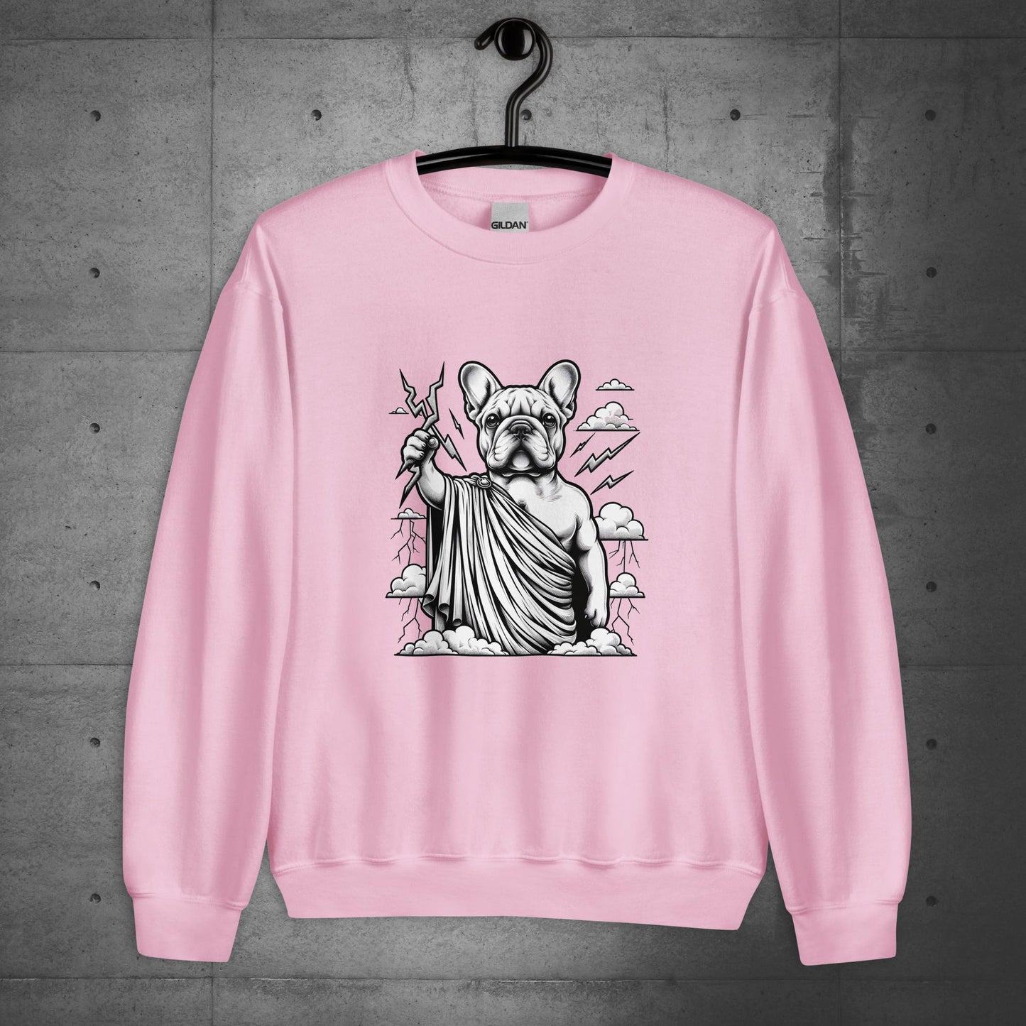 "Thunderous Zeus" Frenchie - Unisex Sweatshirt/Sweater - Frenchie Emporium