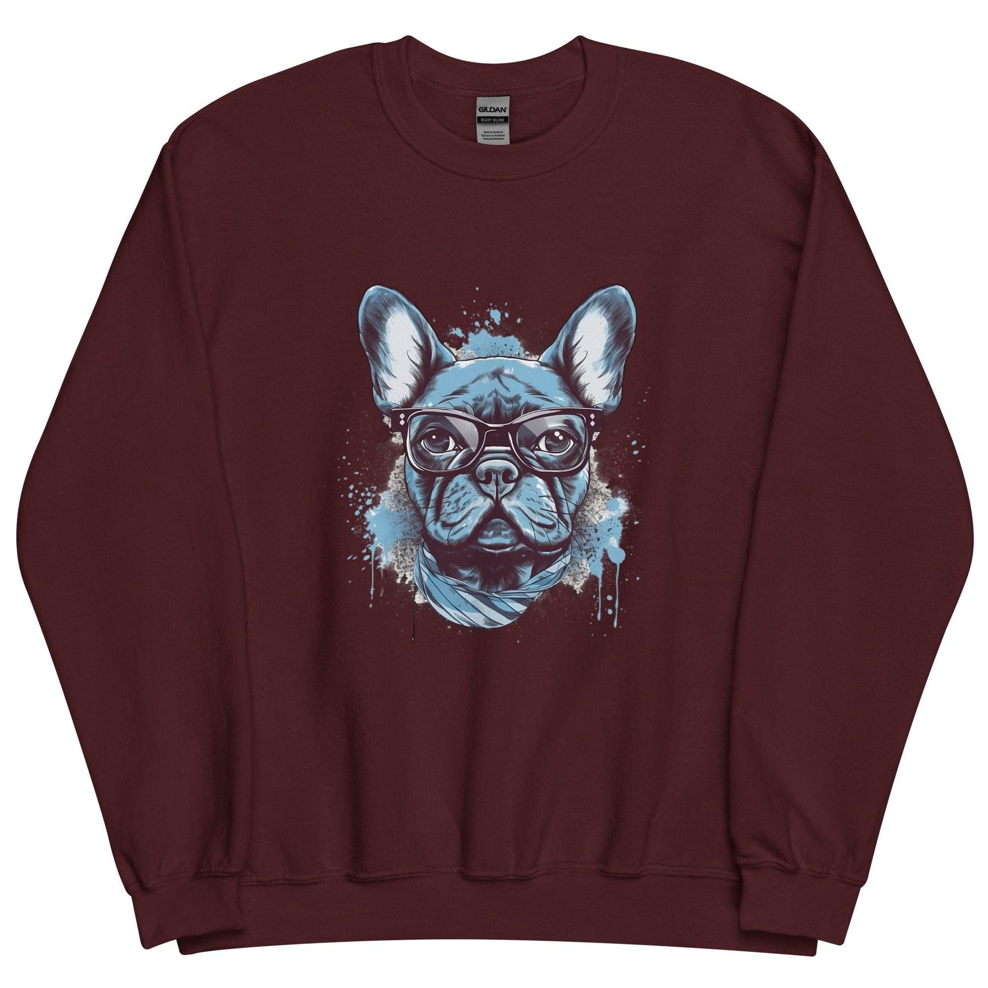 Hipster Frenchie - Unisex Sweatshirt - Frenchie Emporium