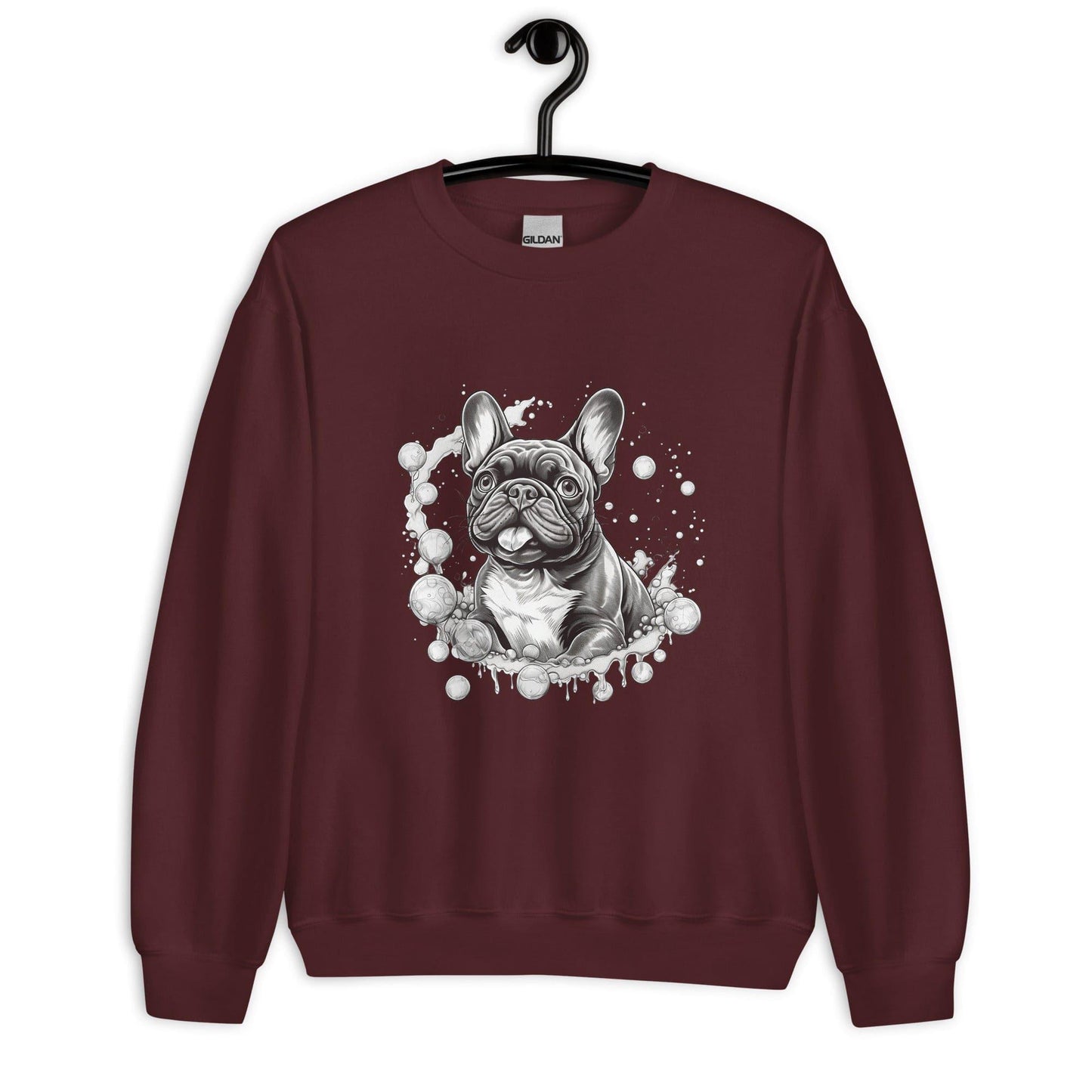 "Bubbles French Bulldog" - Unisex Sweater - Frenchie Emporium
