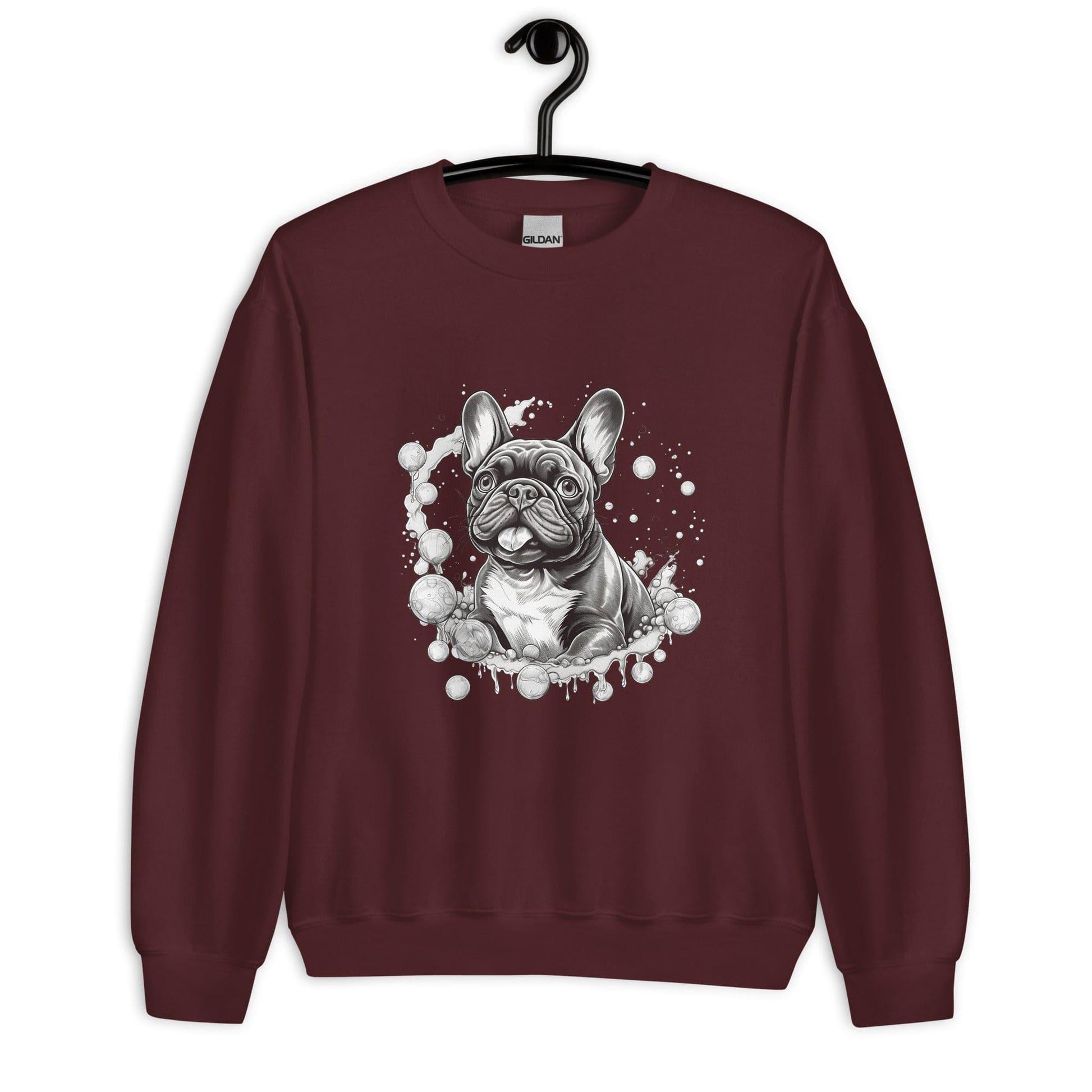 "Bubbles French Bulldog" - Unisex Sweater - Frenchie Emporium