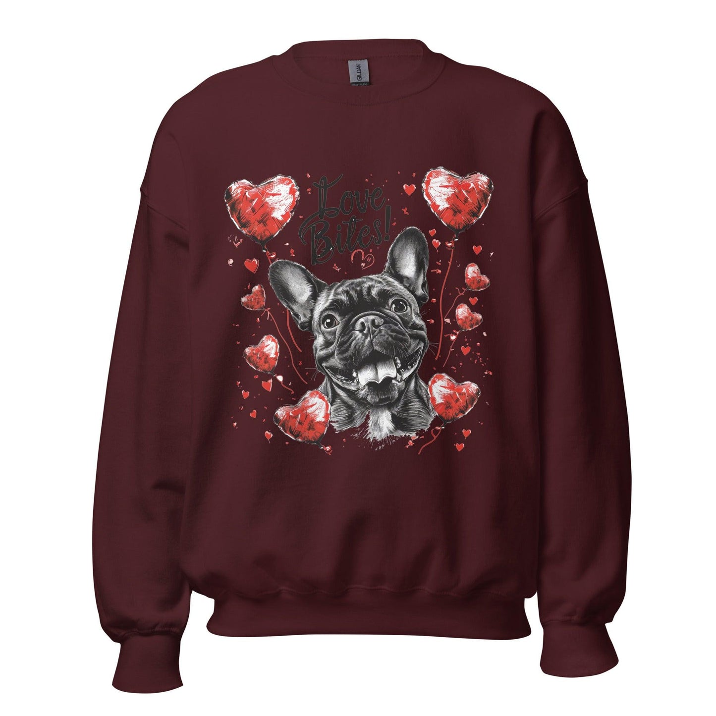 "Love Bites!" - Unisex Sweatshirt - Frenchie Emporium