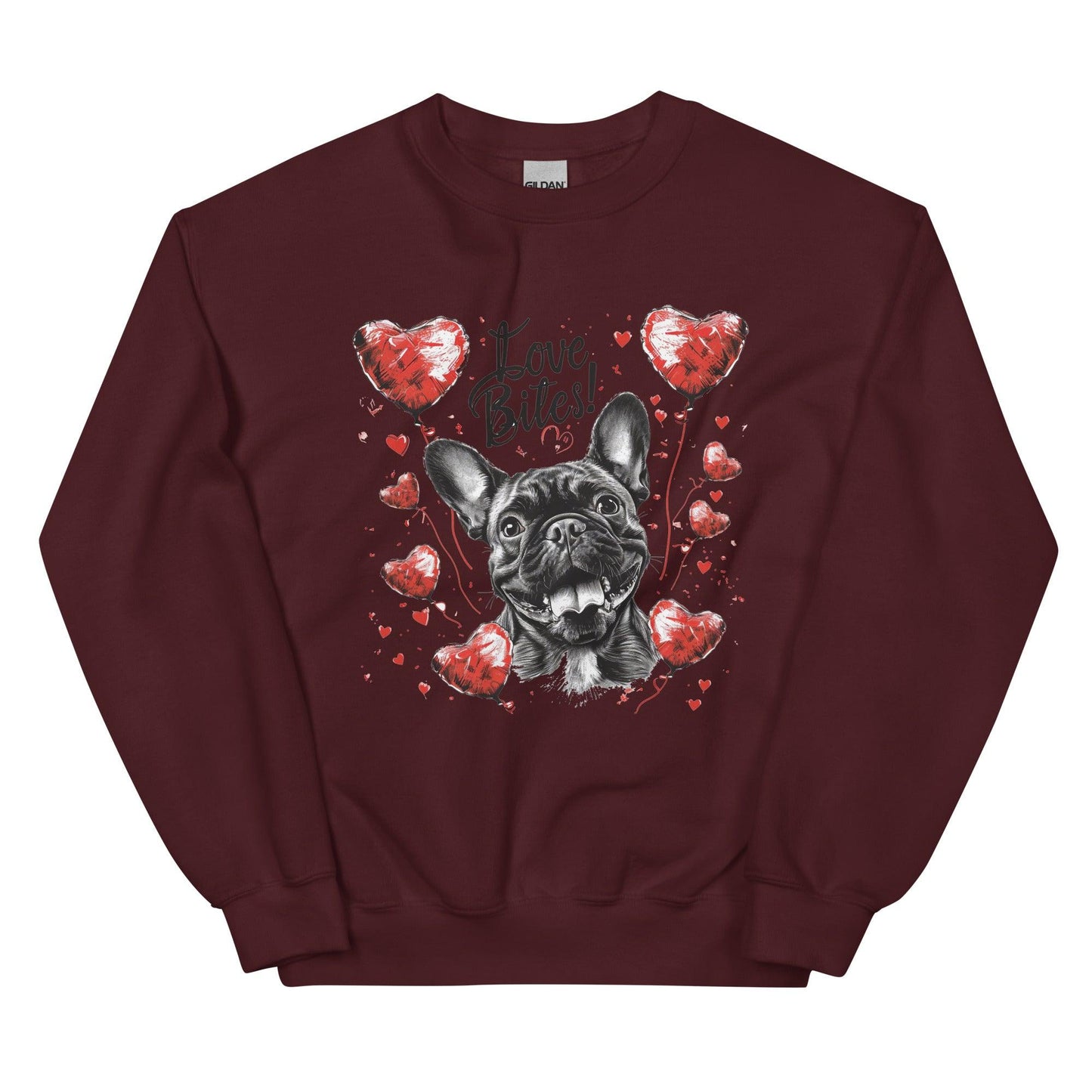 "Love Bites!" - Unisex Sweatshirt - Frenchie Emporium