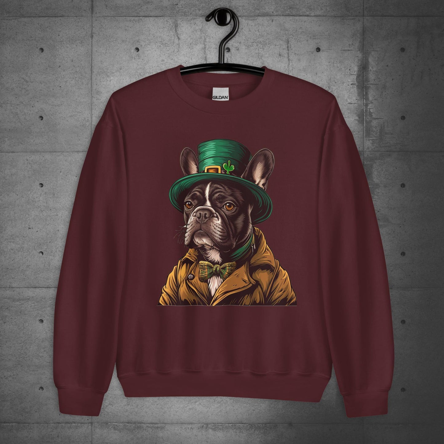 Elegant Frenchie Leprechaun Unisex Sweatshirt - Frenchie Emporium