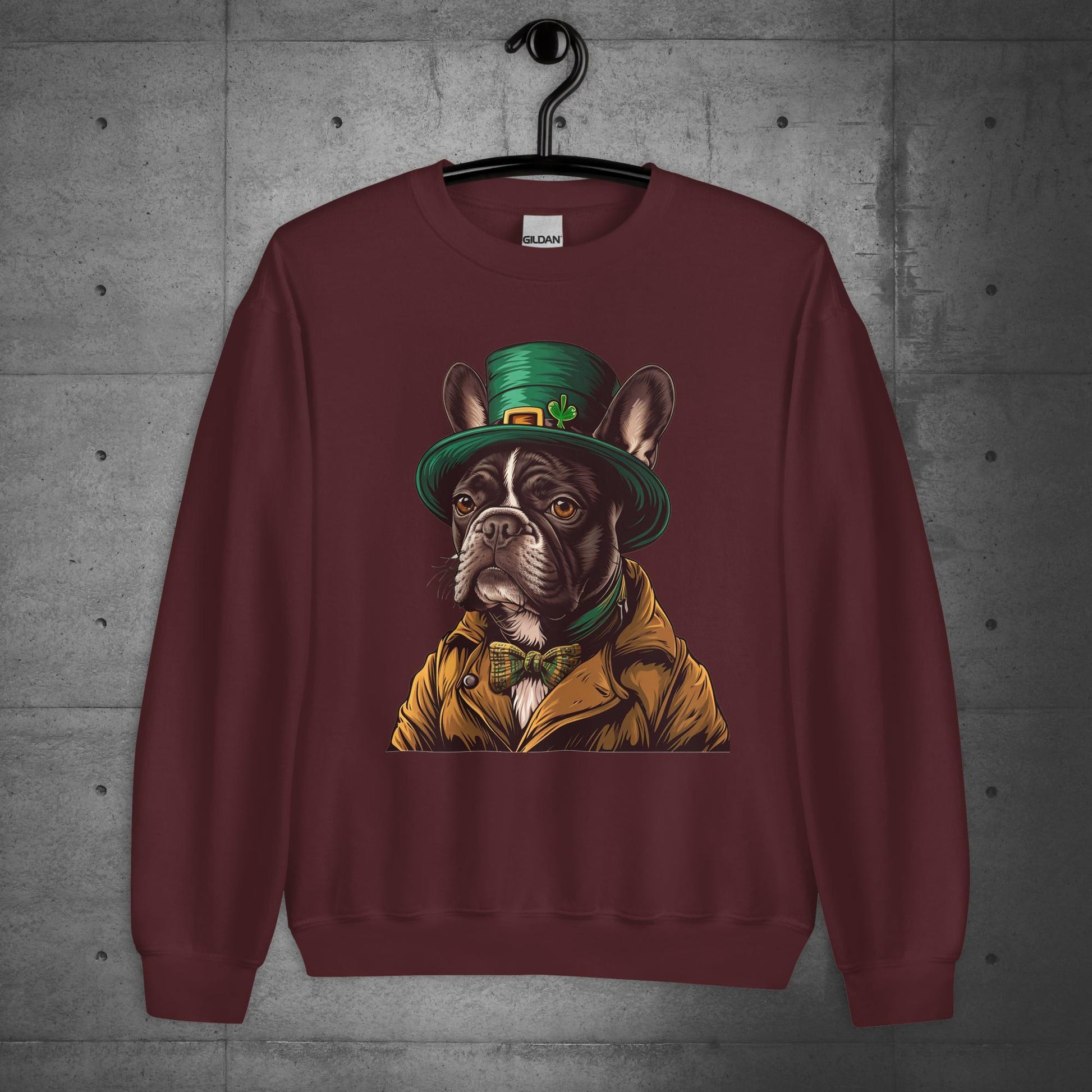Elegant Frenchie Leprechaun Unisex Sweatshirt - Frenchie Emporium