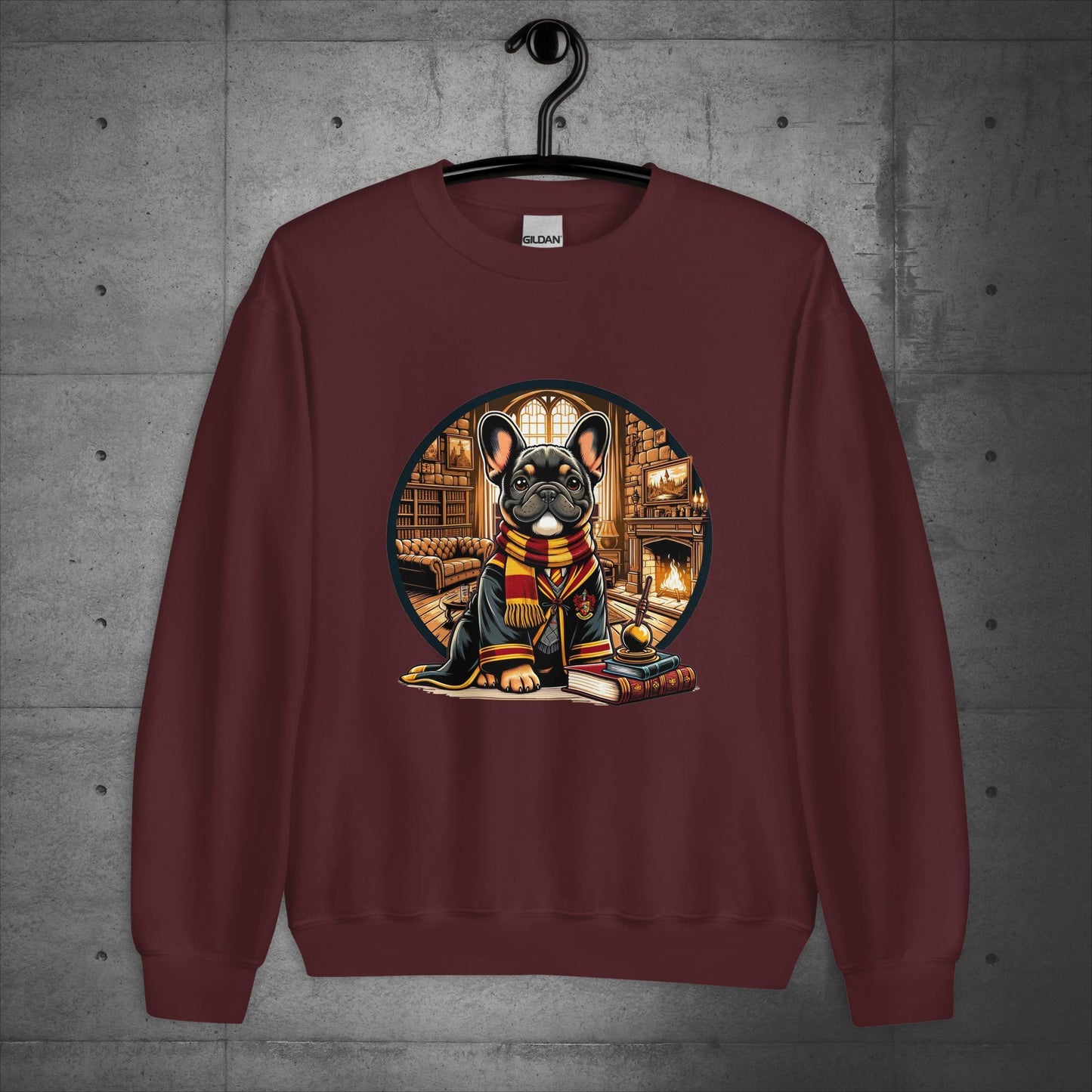 Unisex "Gryffindor Frenchie" Sweater/Sweatshirt - Frenchie Emporium