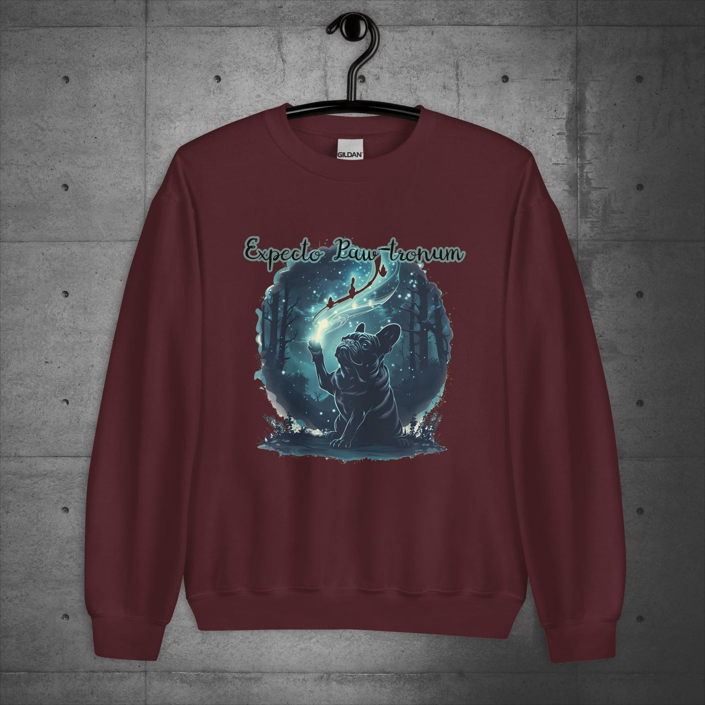 Unisex Frenchie "Expecto Paw-tronum" Sweater/Sweatshirt - Frenchie Emporium