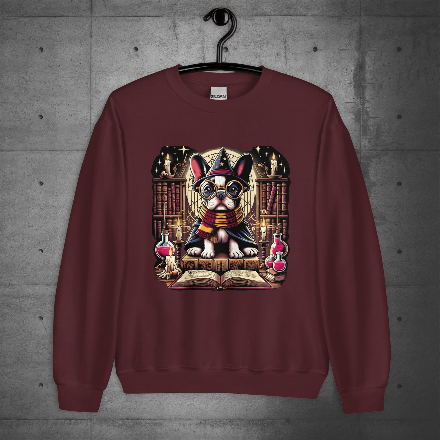 Unisex "Frenchie Wizard's Apprentice" Sweater/Sweatshirt - Frenchie Emporium
