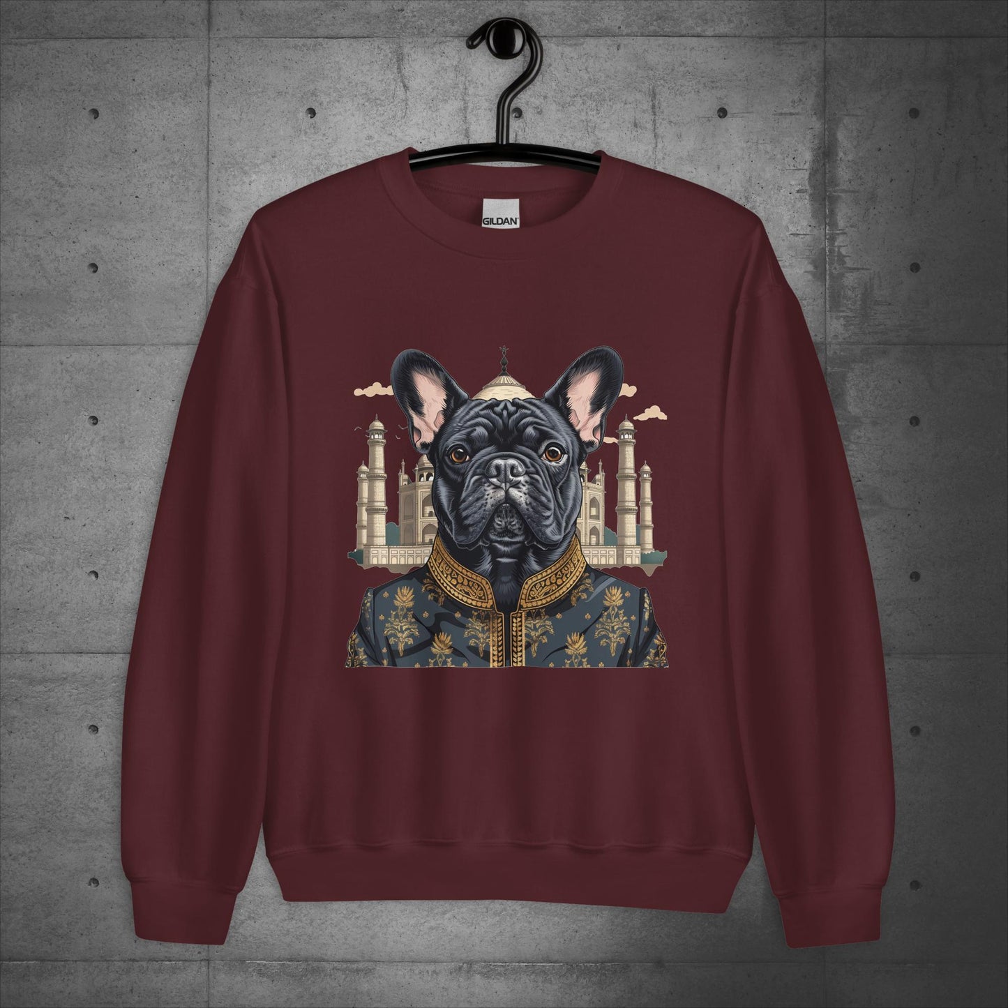 Iconic Taj Mahal Frenchie Unisex Sweater - Frenchie Emporium