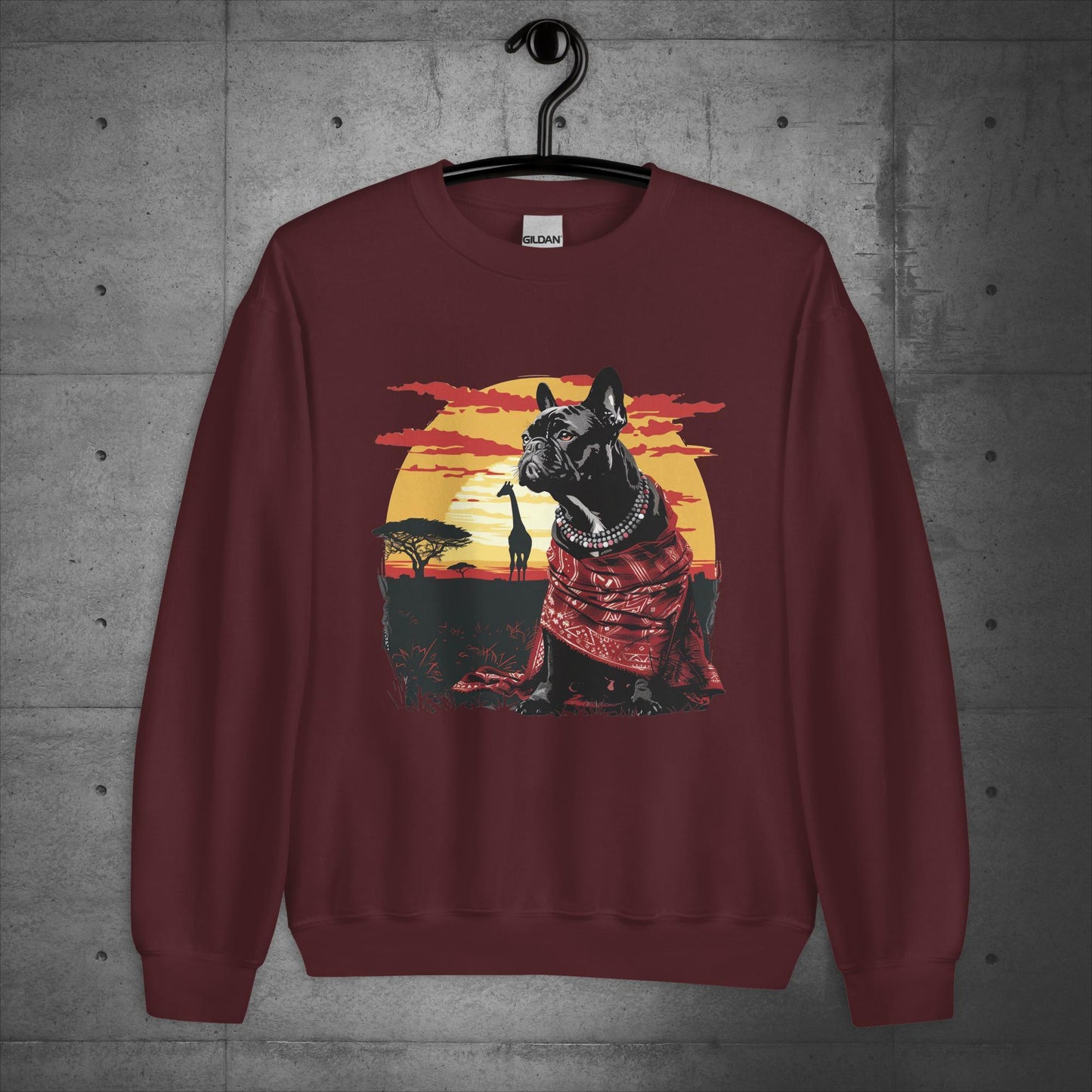 Enchanting Serengeti Frenchie - Unisex Sweater/Sweatshirt - Frenchie Emporium