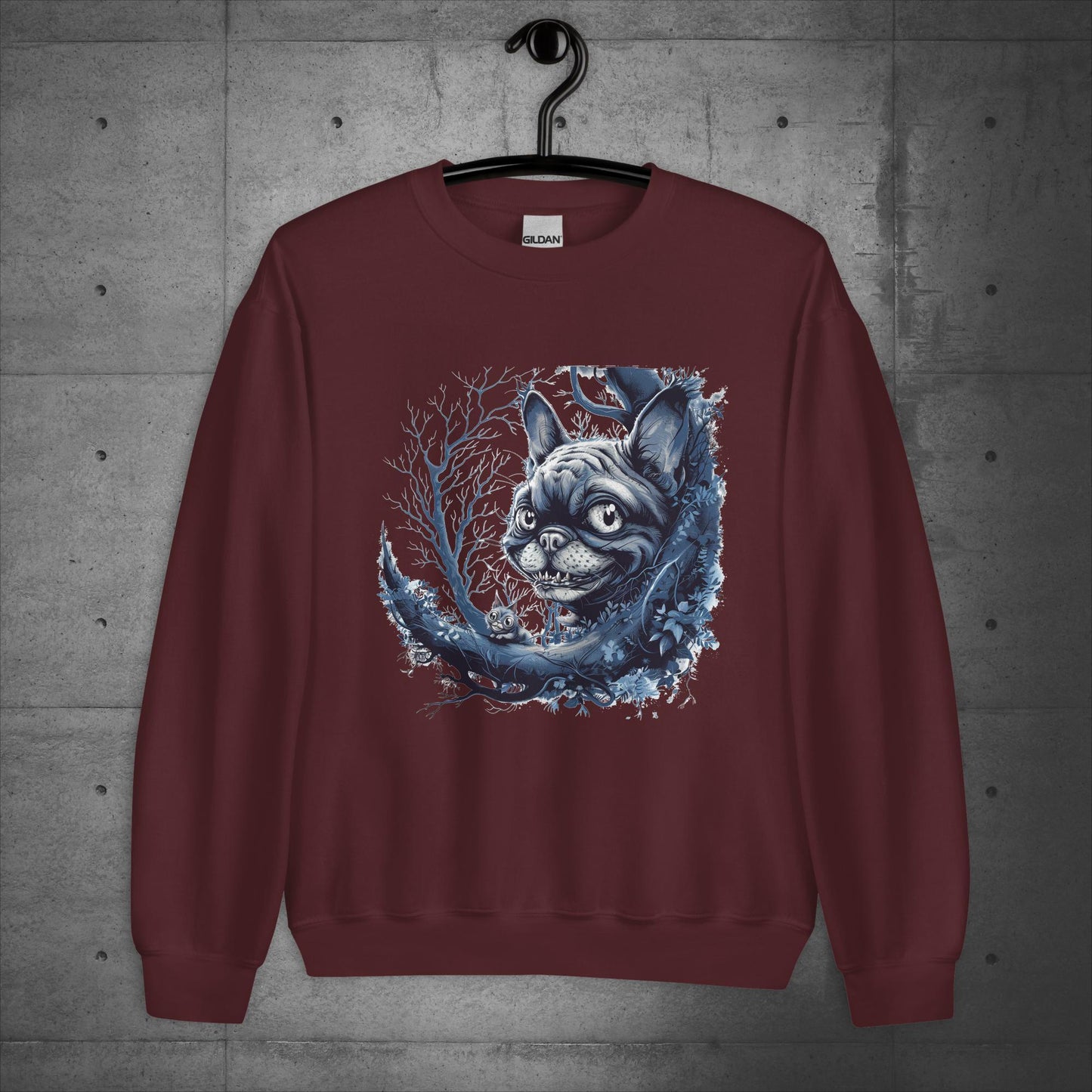 Cheshire Cat Frenchie - Unisex Sweatshirt - Frenchie Emporium